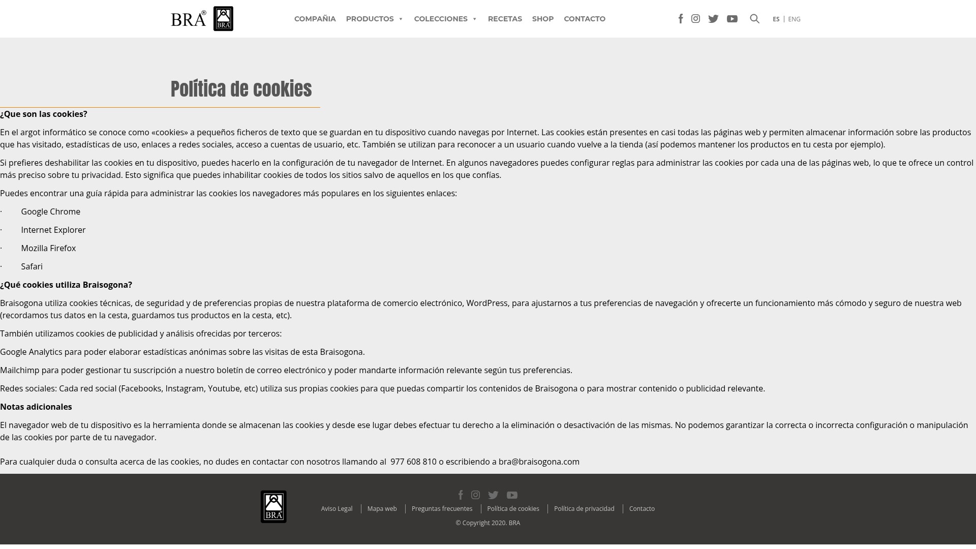 Screenshot of braisogona.com