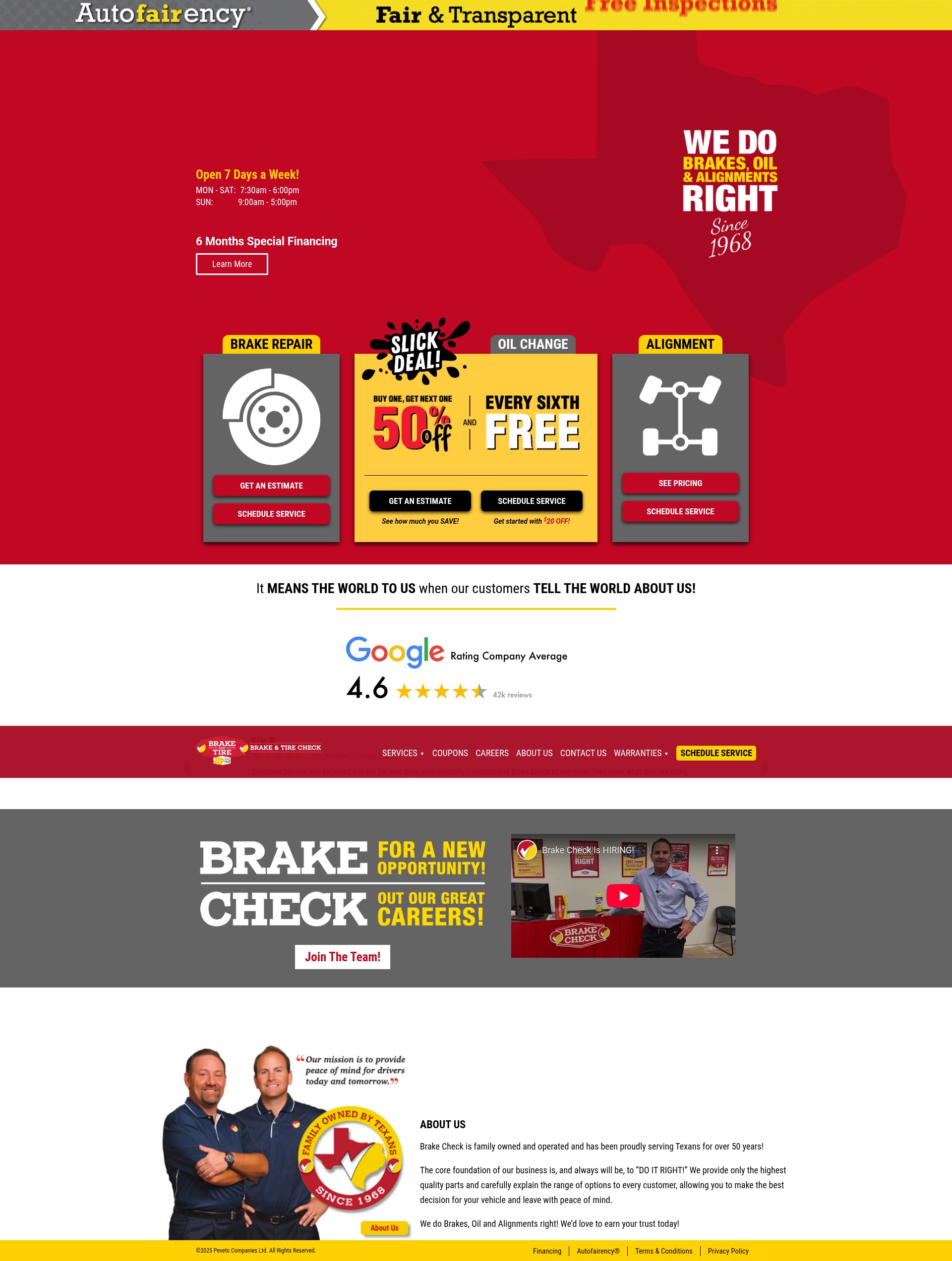 Screenshot of brakecheck.com