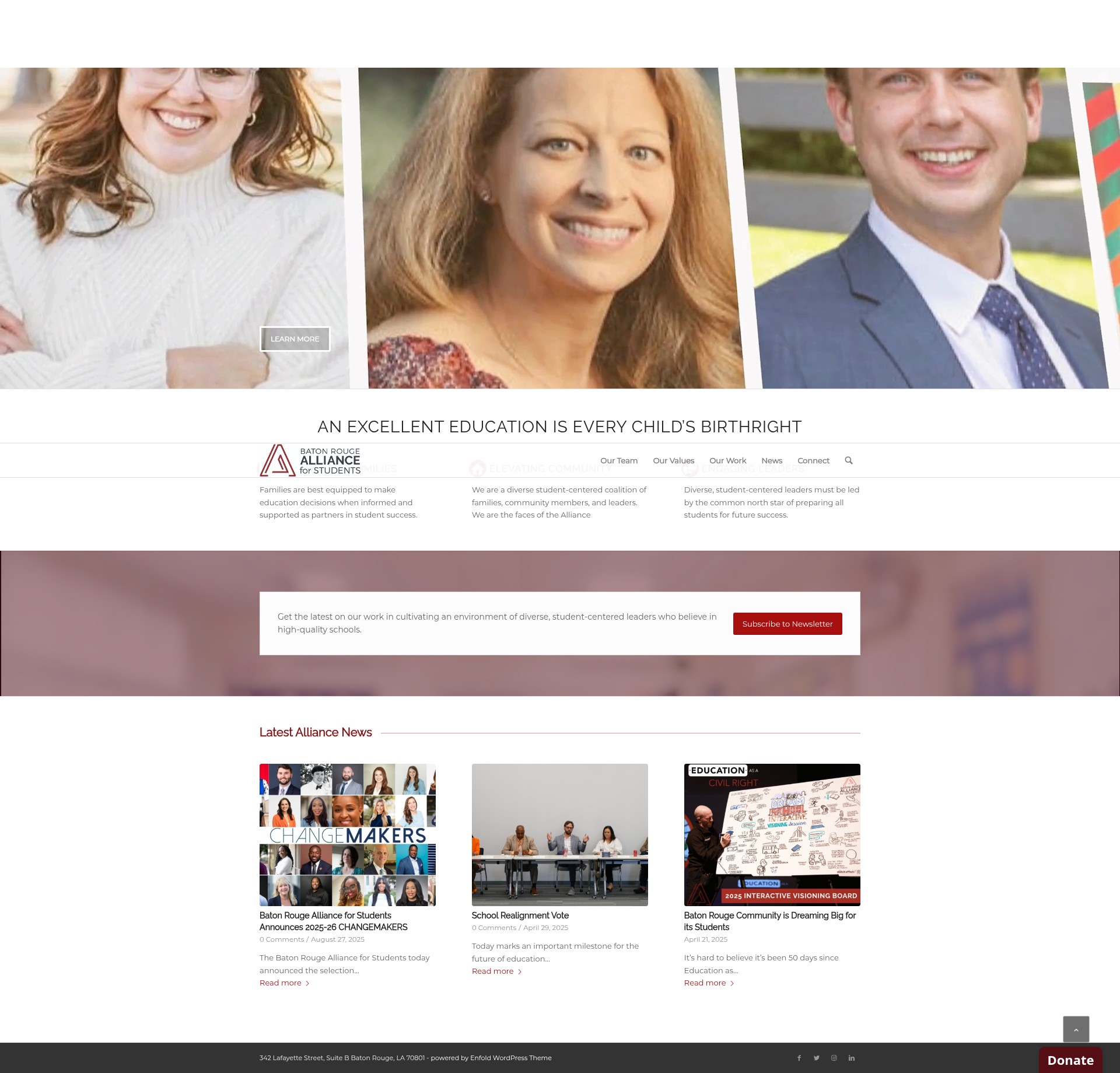 Screenshot of bralliance.org