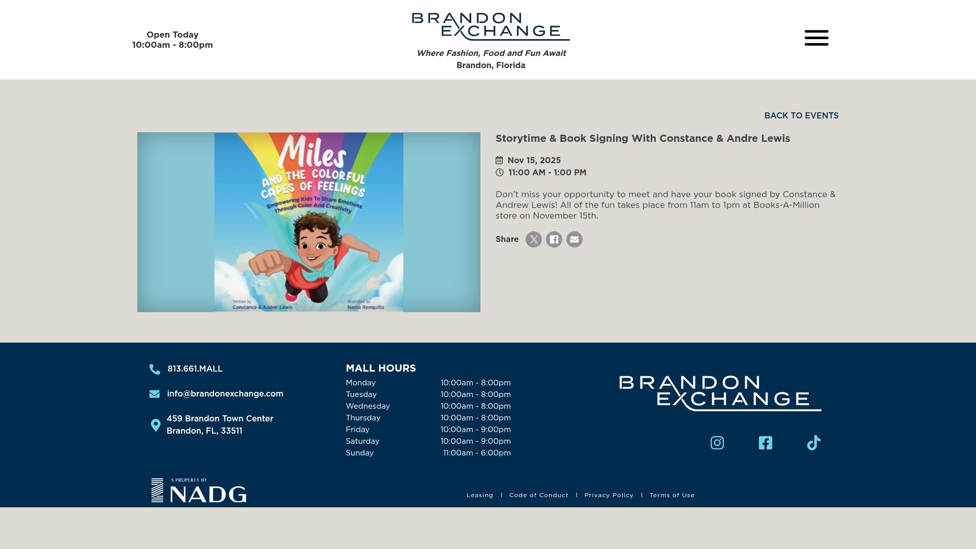Screenshot of brandonexchange.com