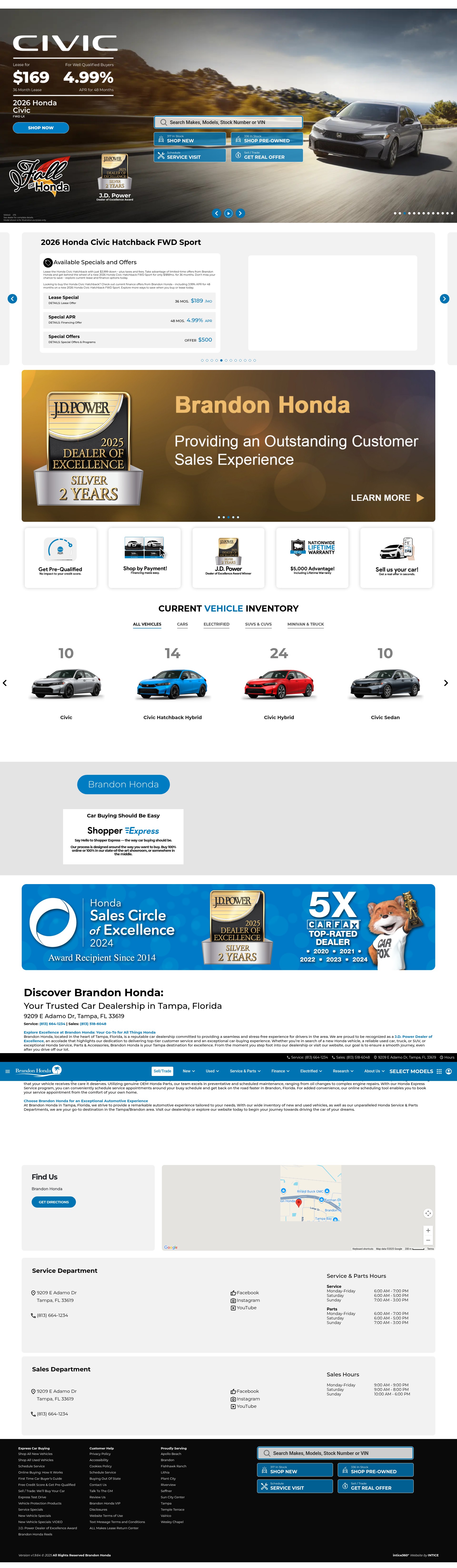 Screenshot of brandonhonda.com