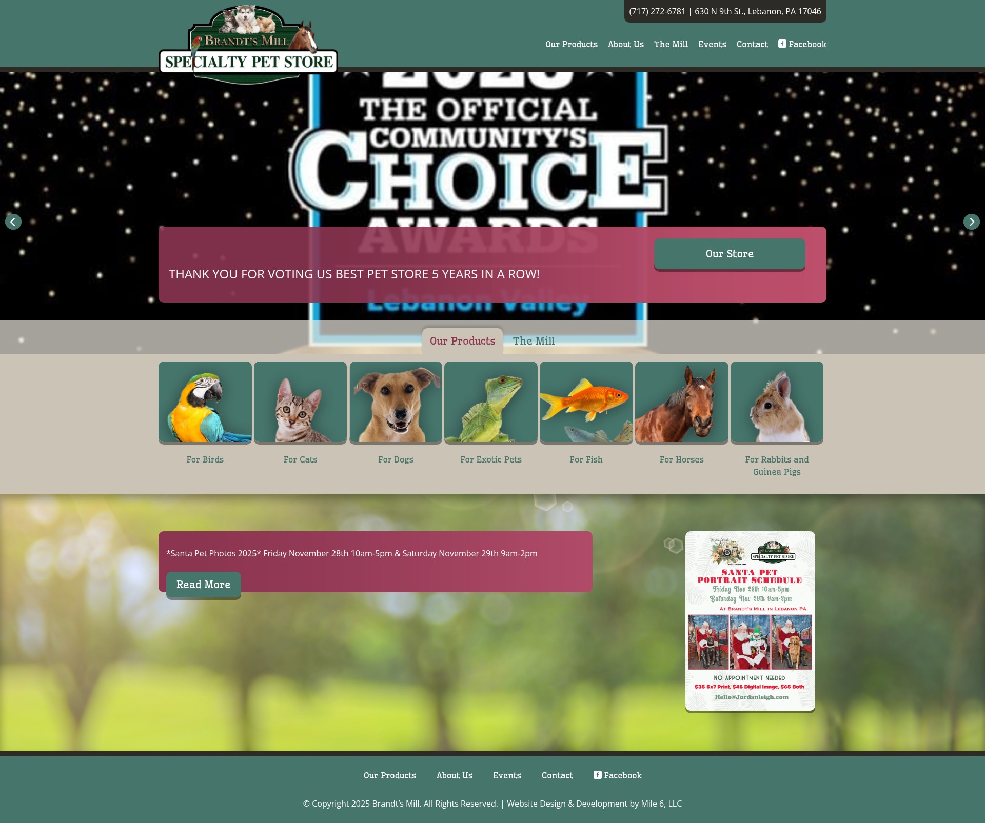 Screenshot of brandtsmill.com