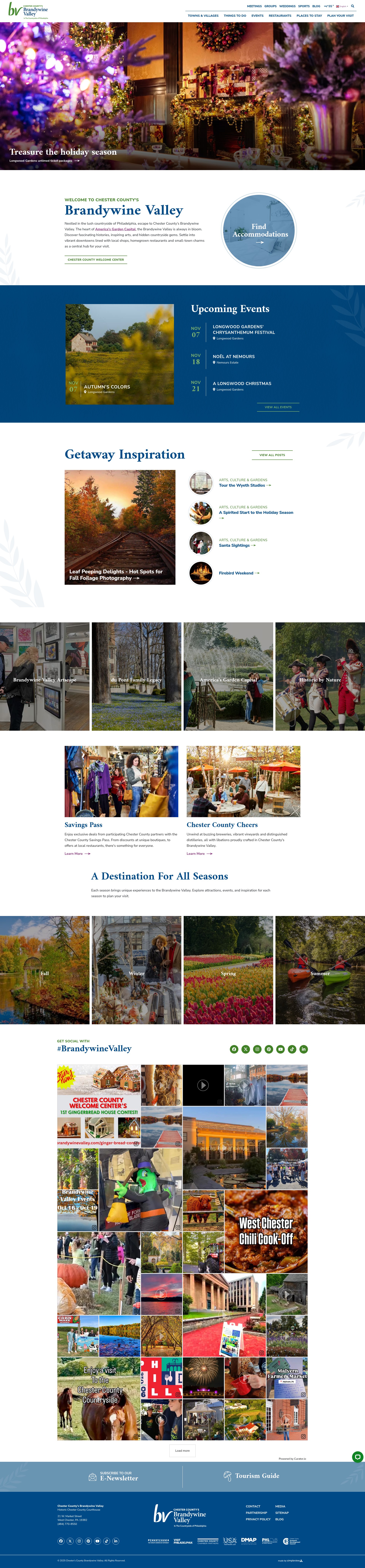 Screenshot of brandywinevalley.com