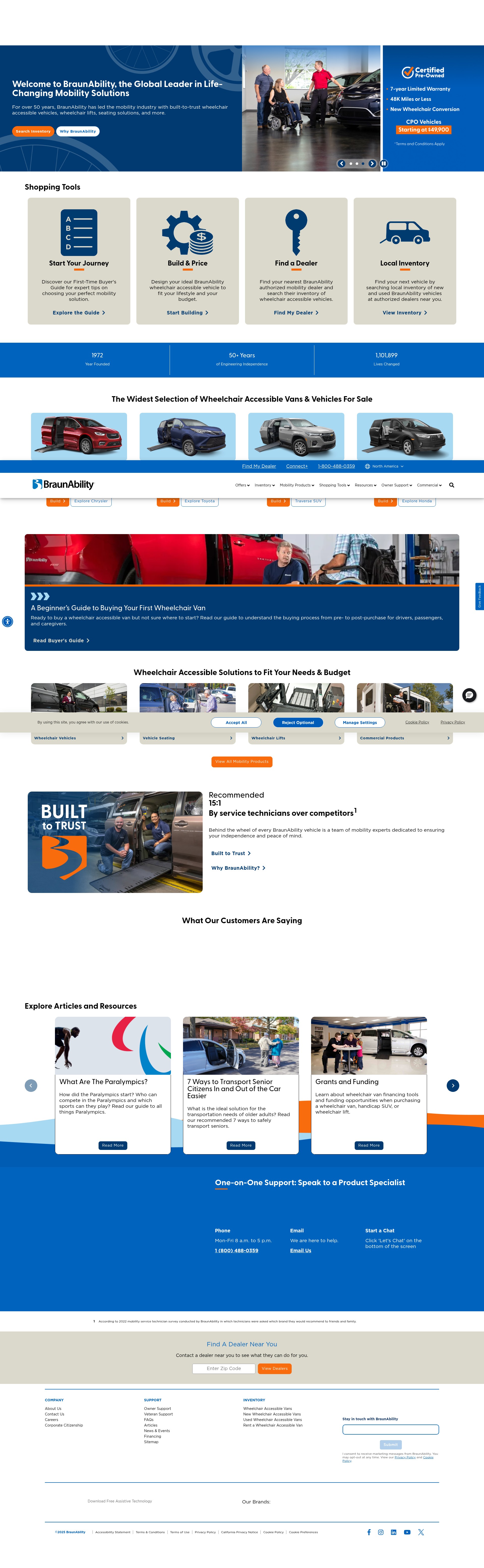 Screenshot of braunability.com