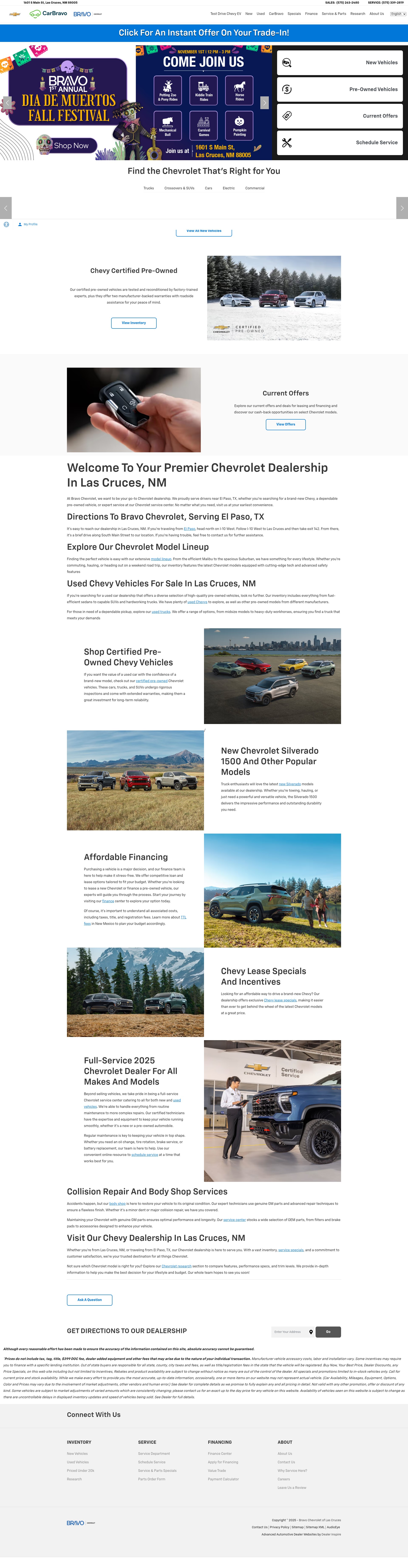 Screenshot of bravolascruces.com