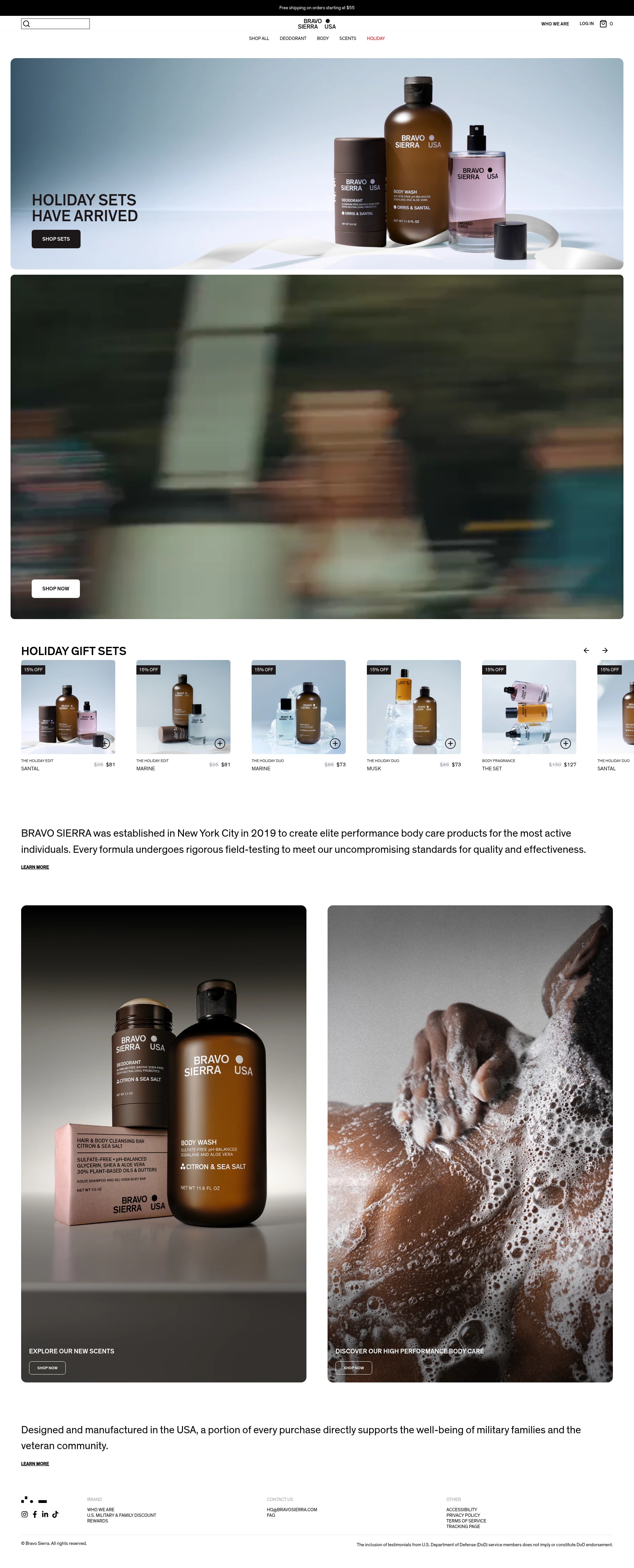 Screenshot of bravosierra.com