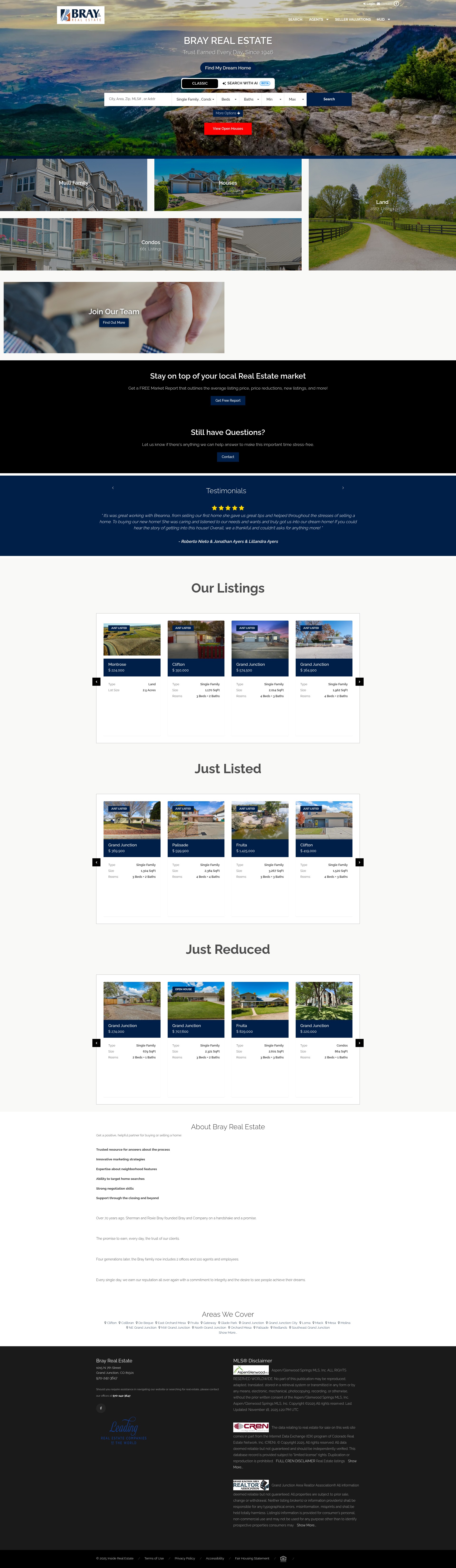 Screenshot of brayandcosearch.com