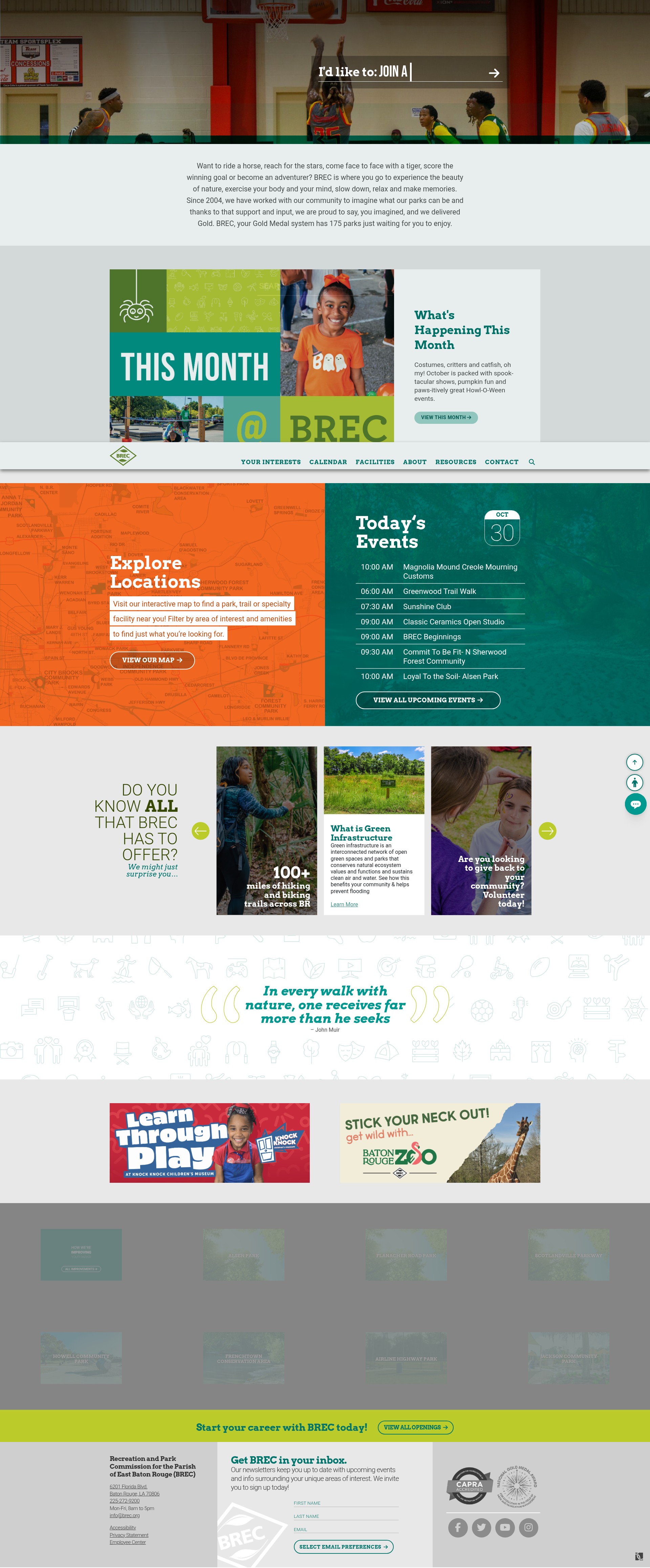 Screenshot of brec.org