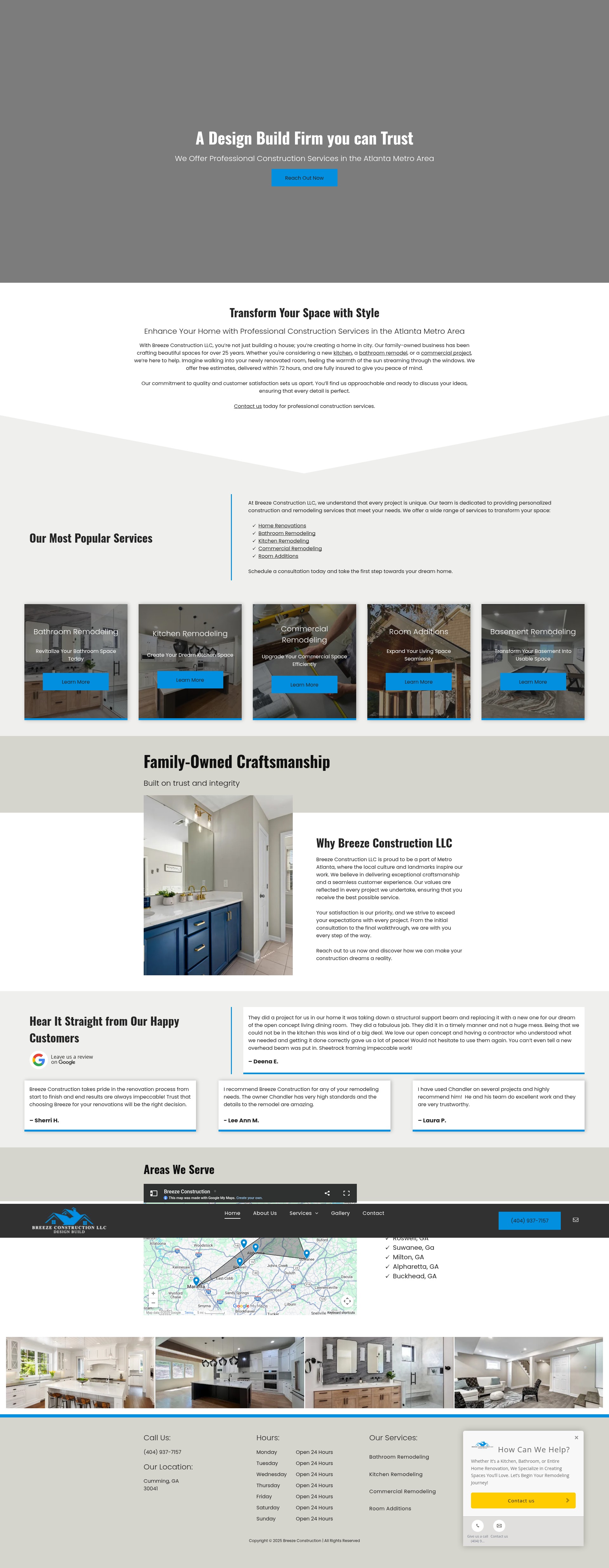 Screenshot of breezeconstruction.net