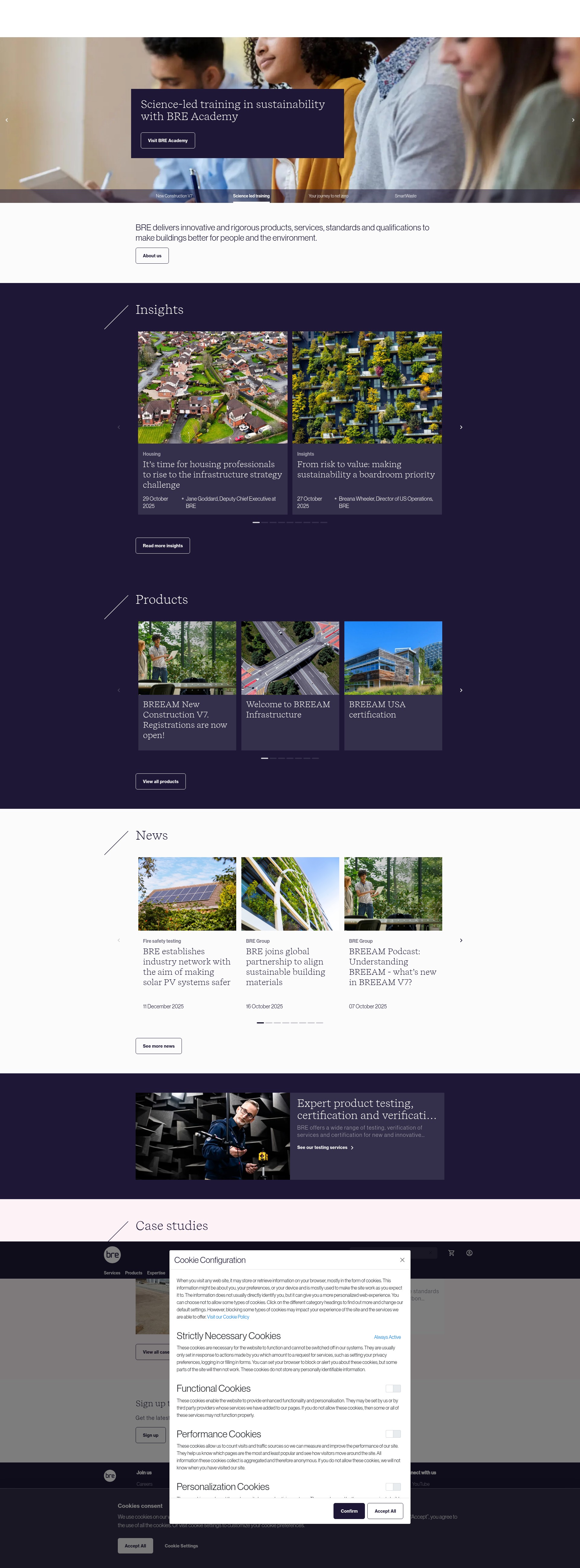 Screenshot of bregroup.com