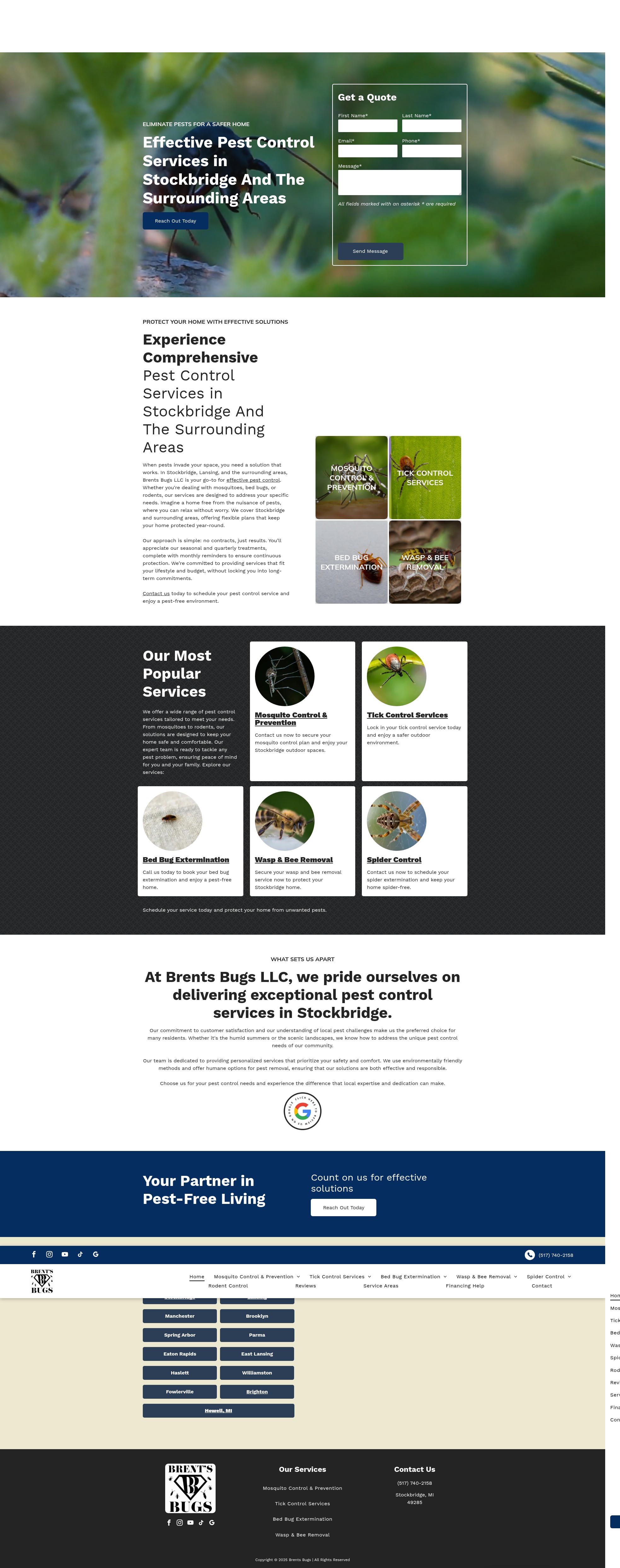 Screenshot of brentsbugs.com