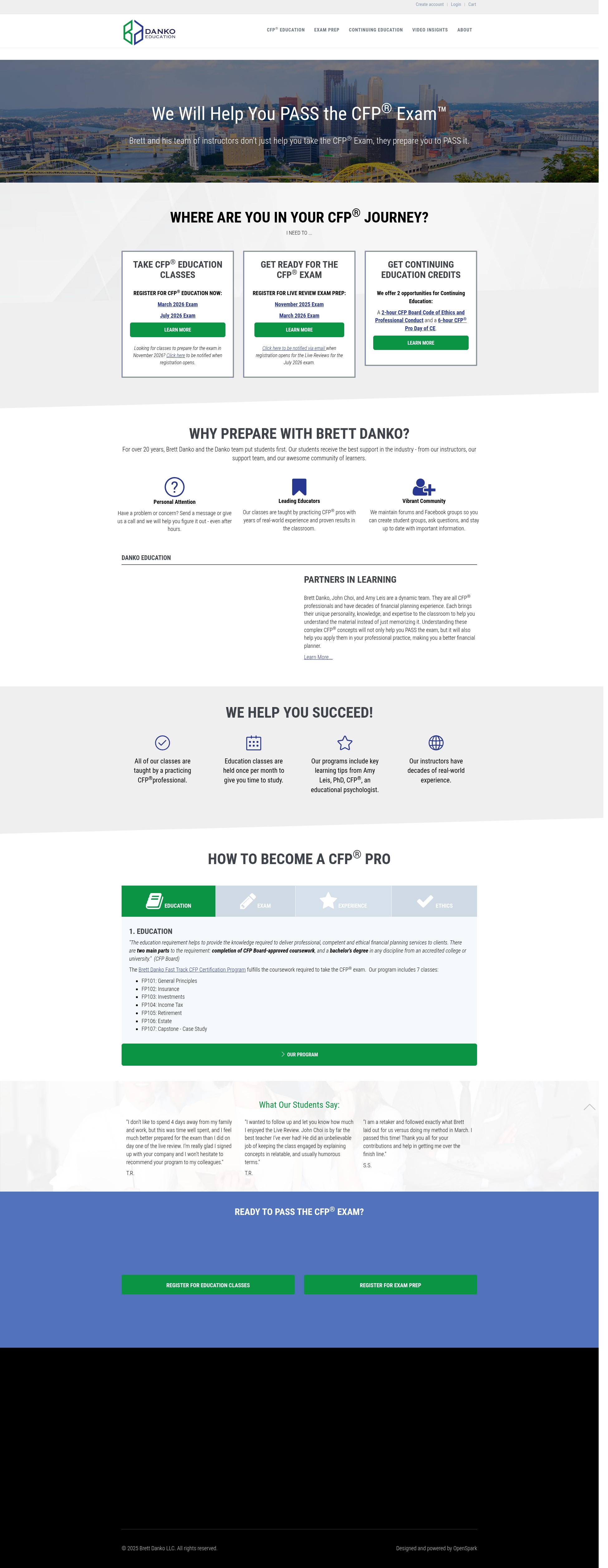 Screenshot of brettdanko.com