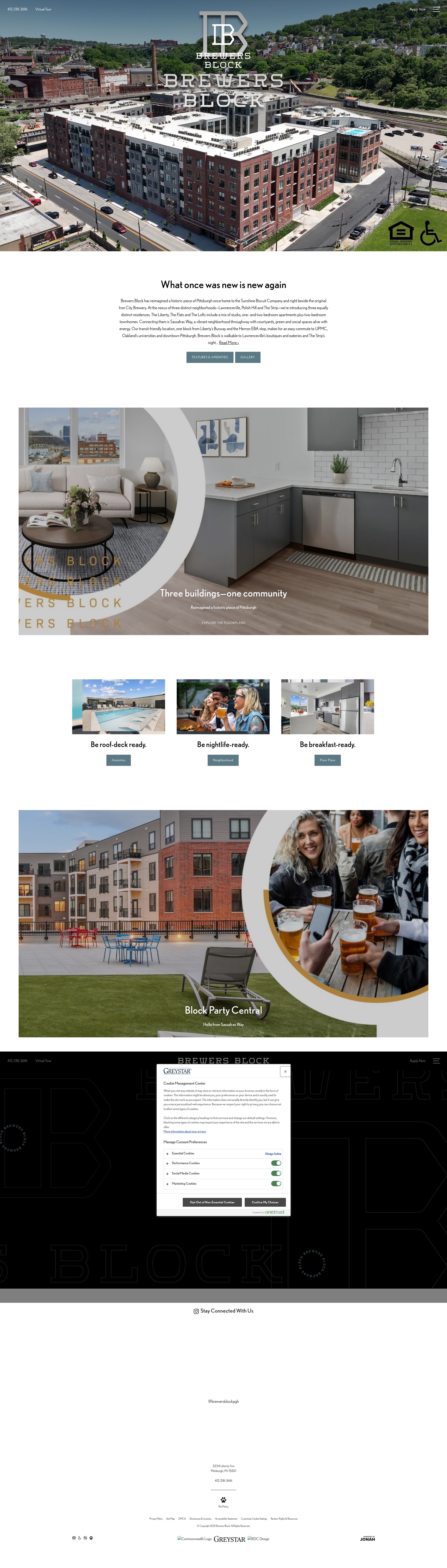 Screenshot of brewersblockpgh.com