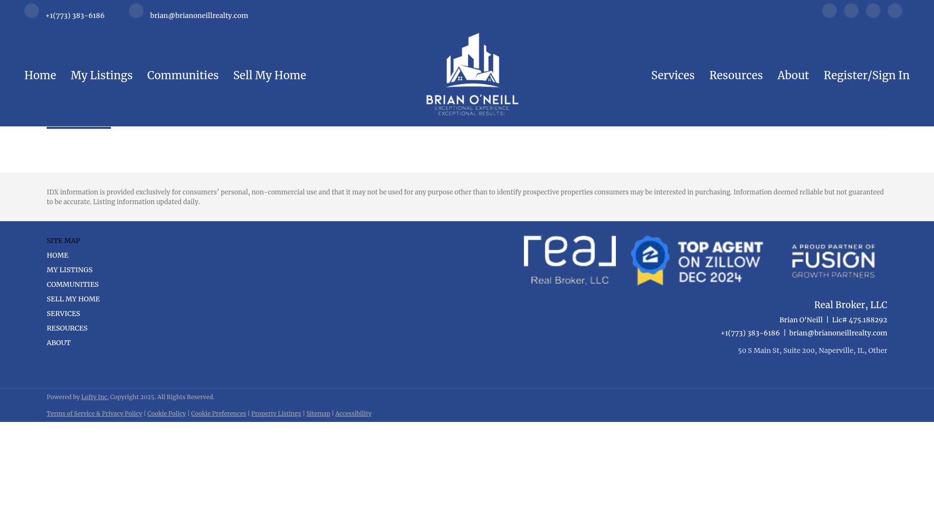 Screenshot of brianoneillrealty.com