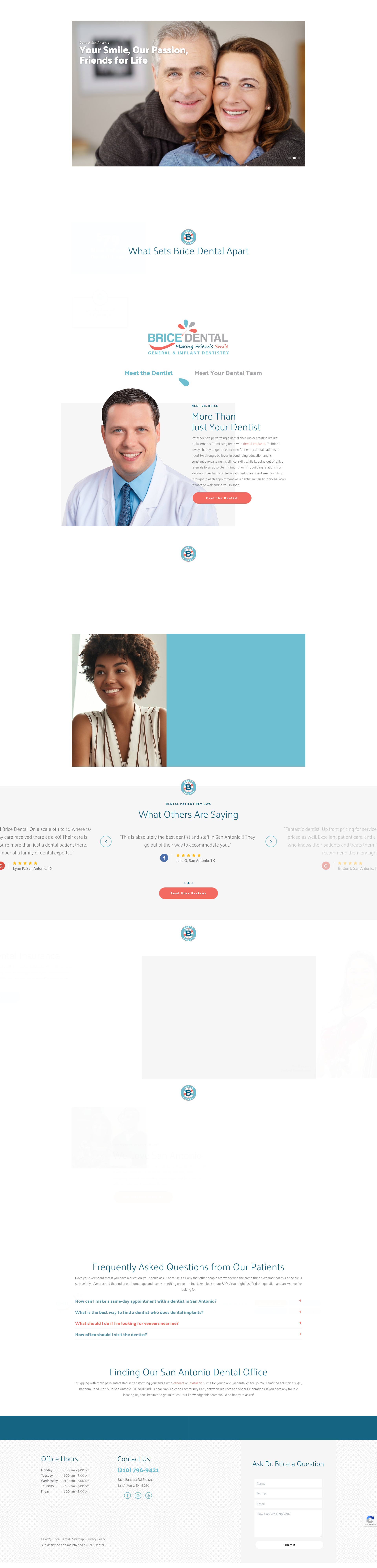 Screenshot of bricedental.com