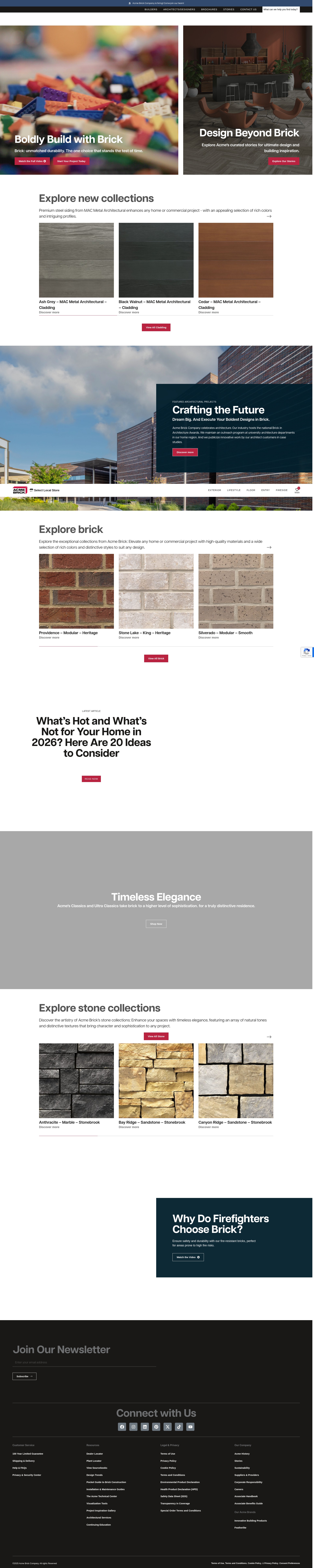 Screenshot of brick.com