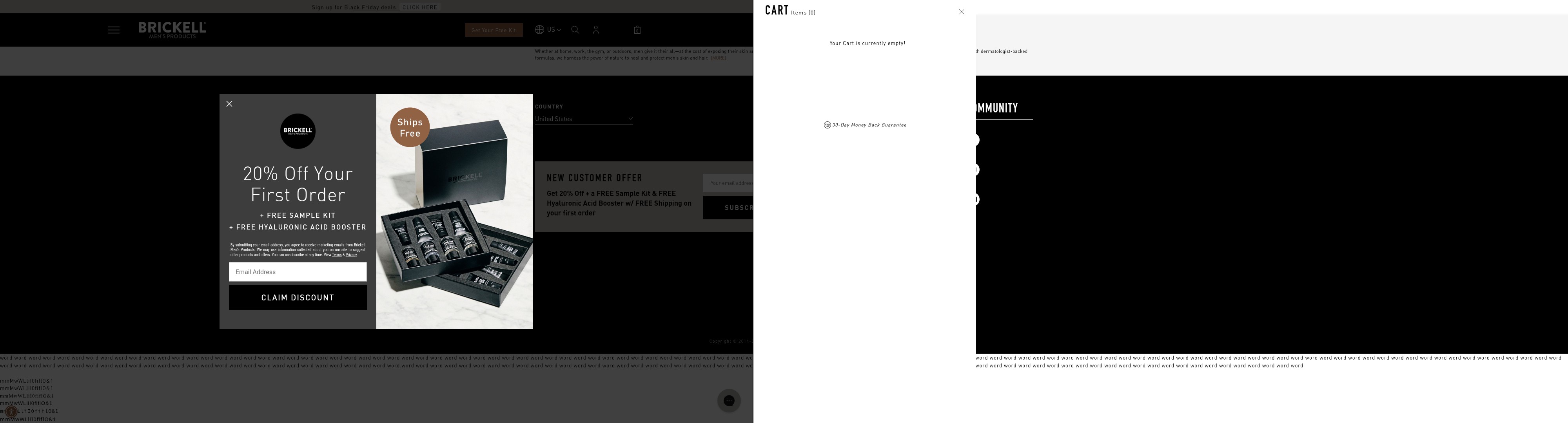 Screenshot of brickellmensproducts.com