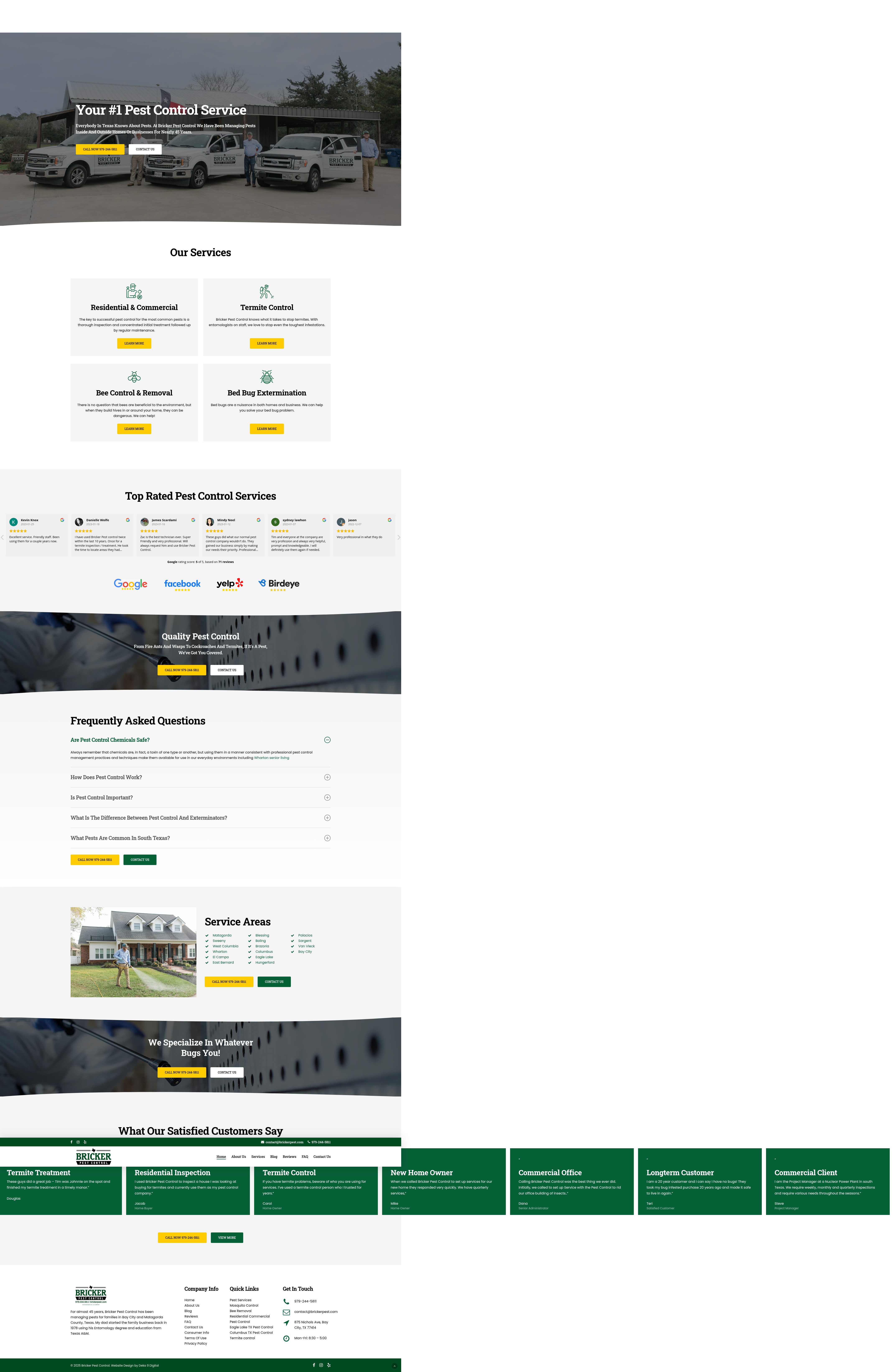 Screenshot of brickerpest.com