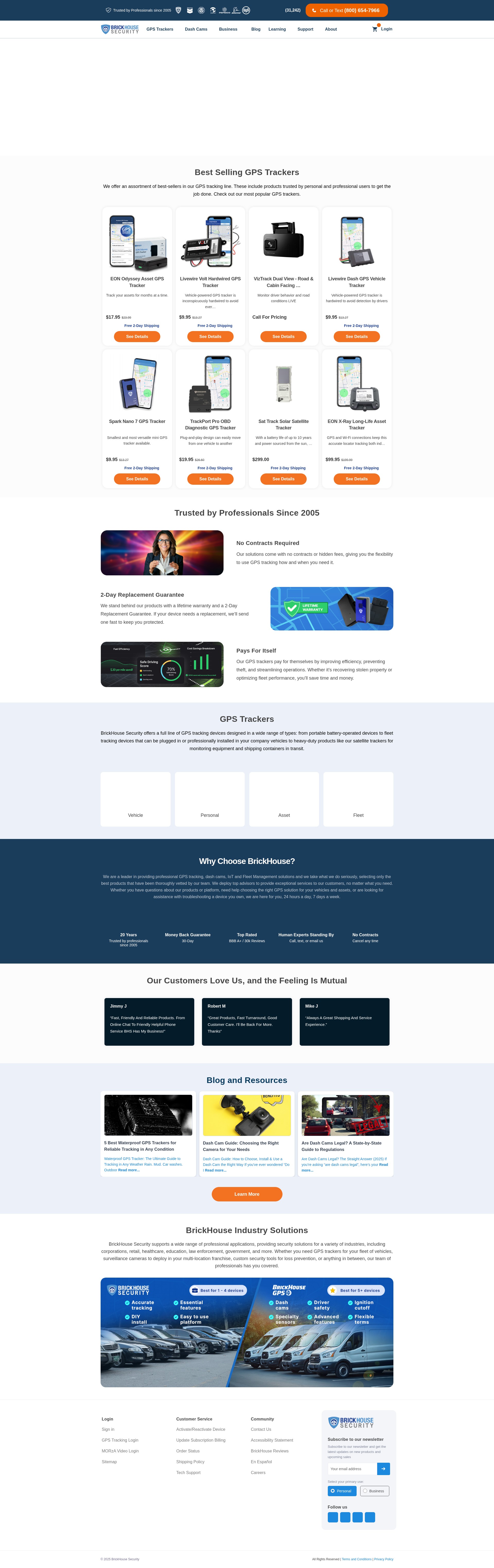 Screenshot of brickhousesecurity.com