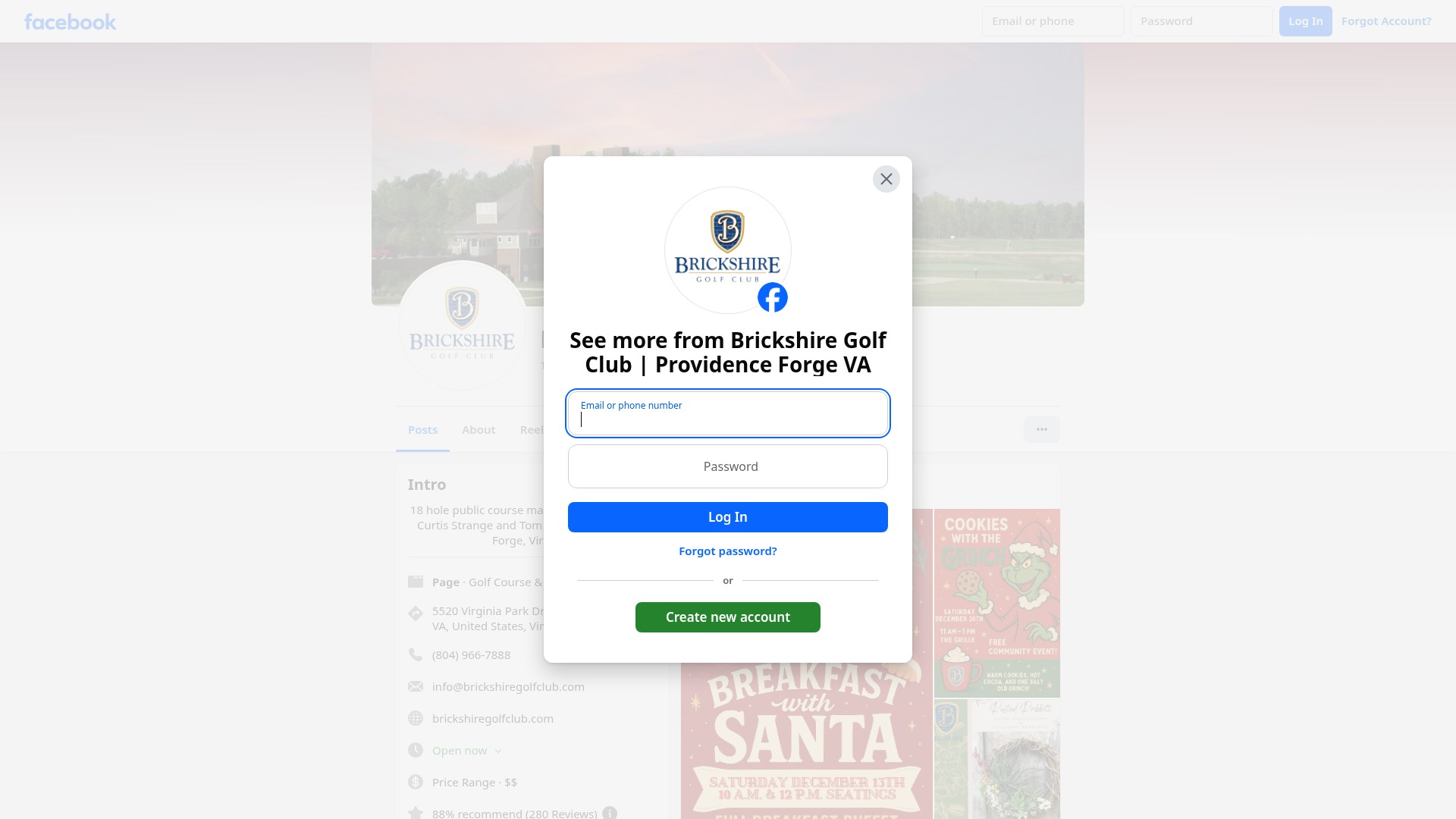Screenshot of brickshiregolfclub.com