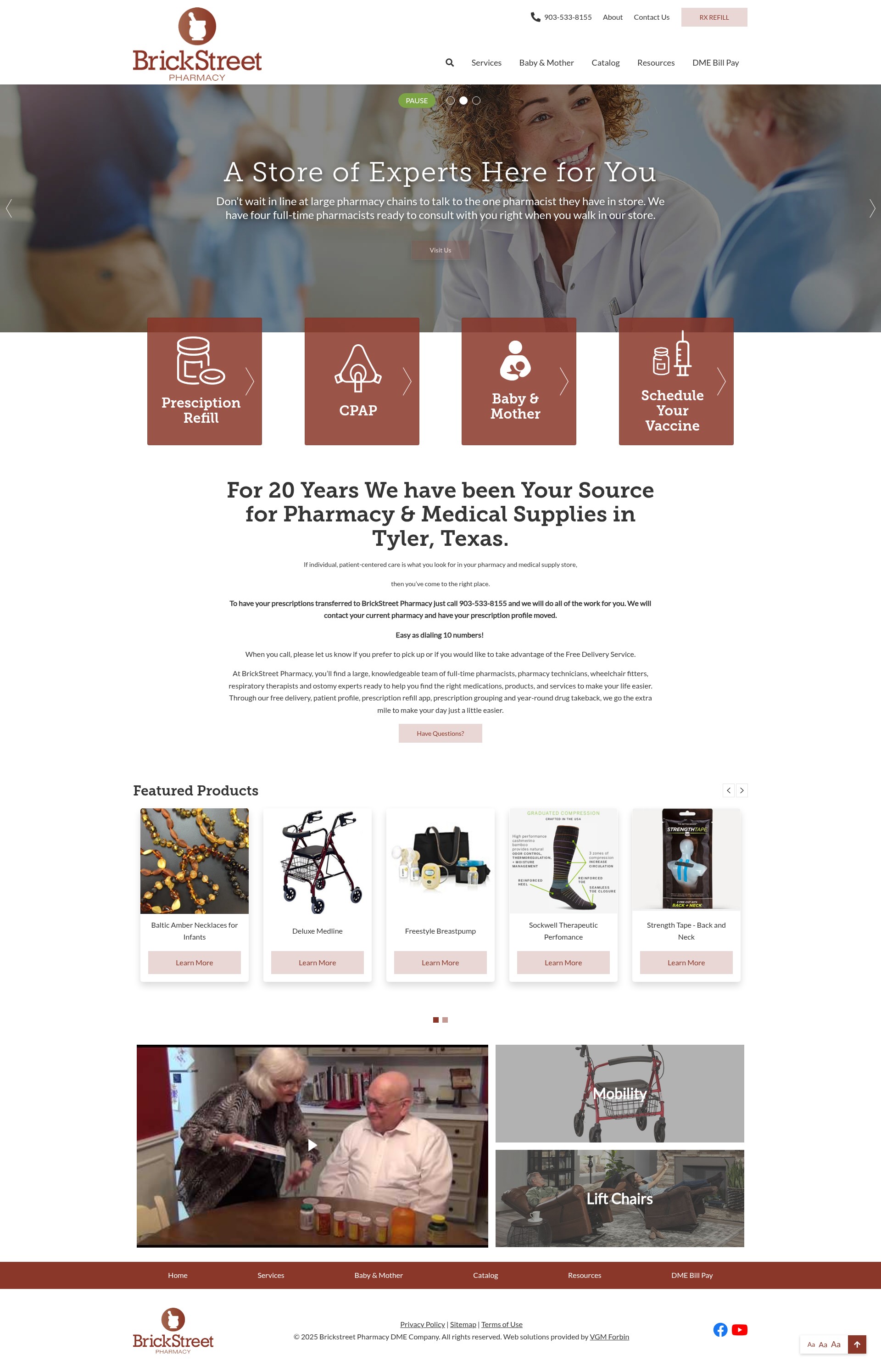 Screenshot of brickstreetmedical.com