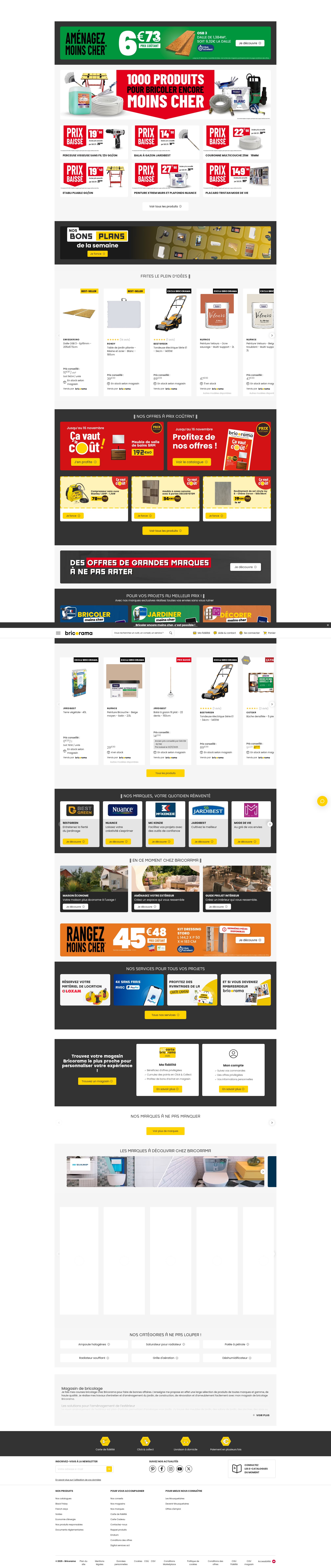 Screenshot of bricorama.fr