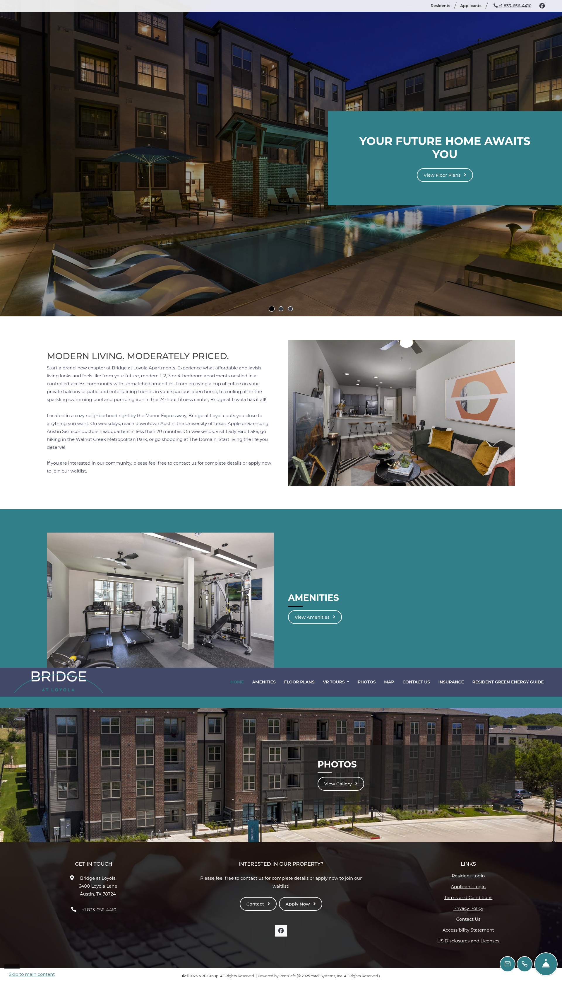Screenshot of bridgeloyola.com