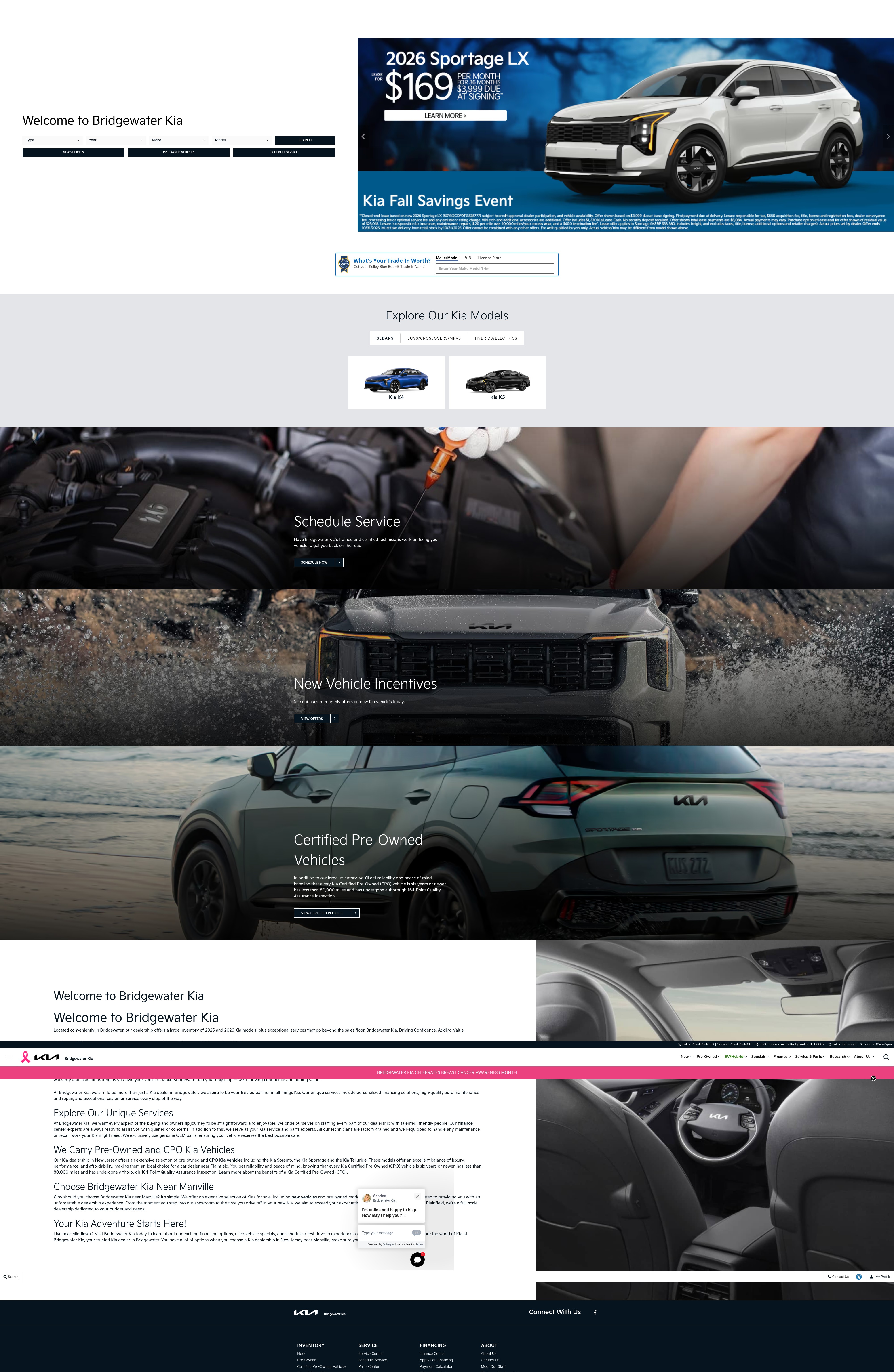Screenshot of bridgewaterkia.com