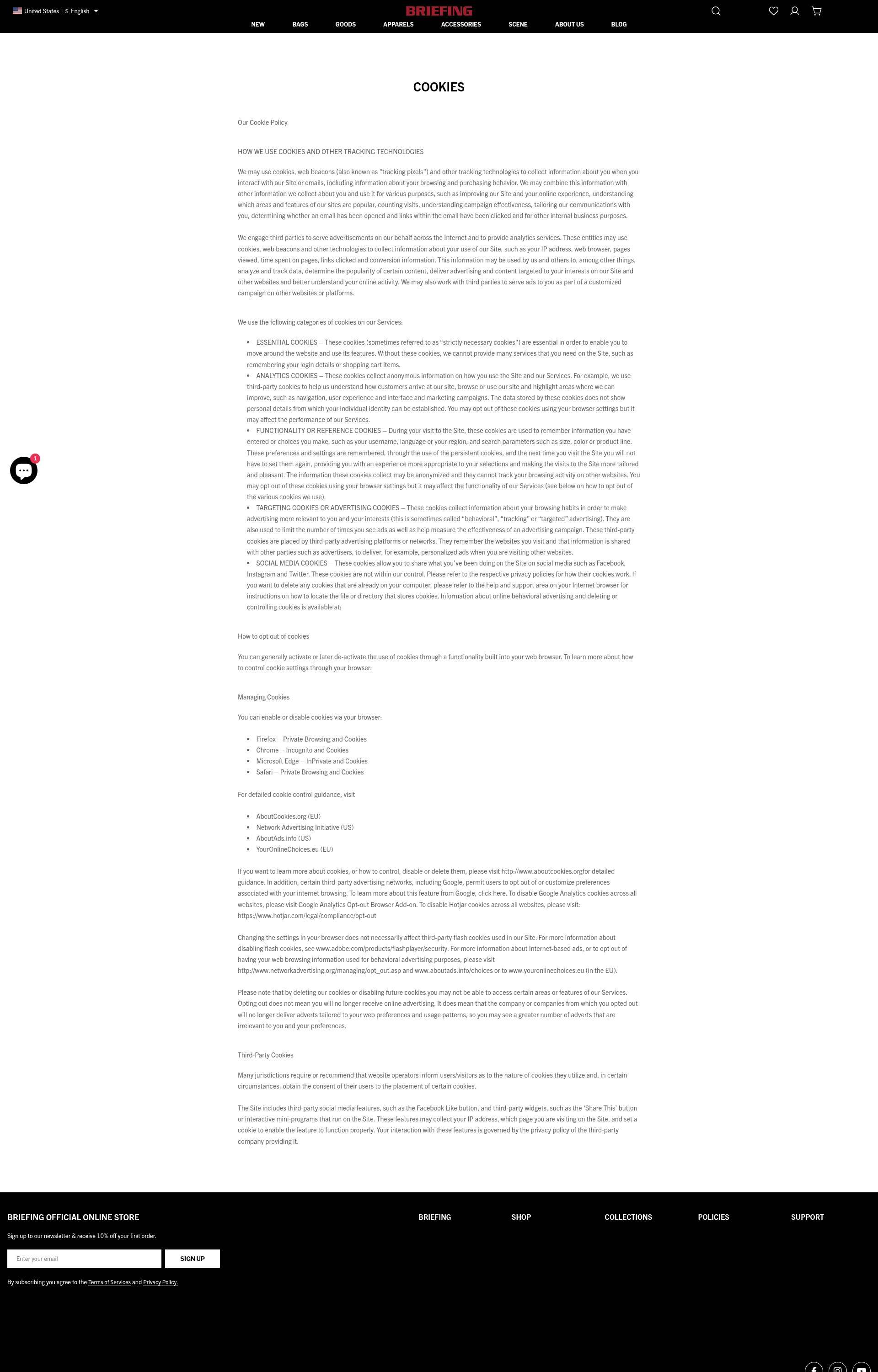 Screenshot of briefing-usa.com