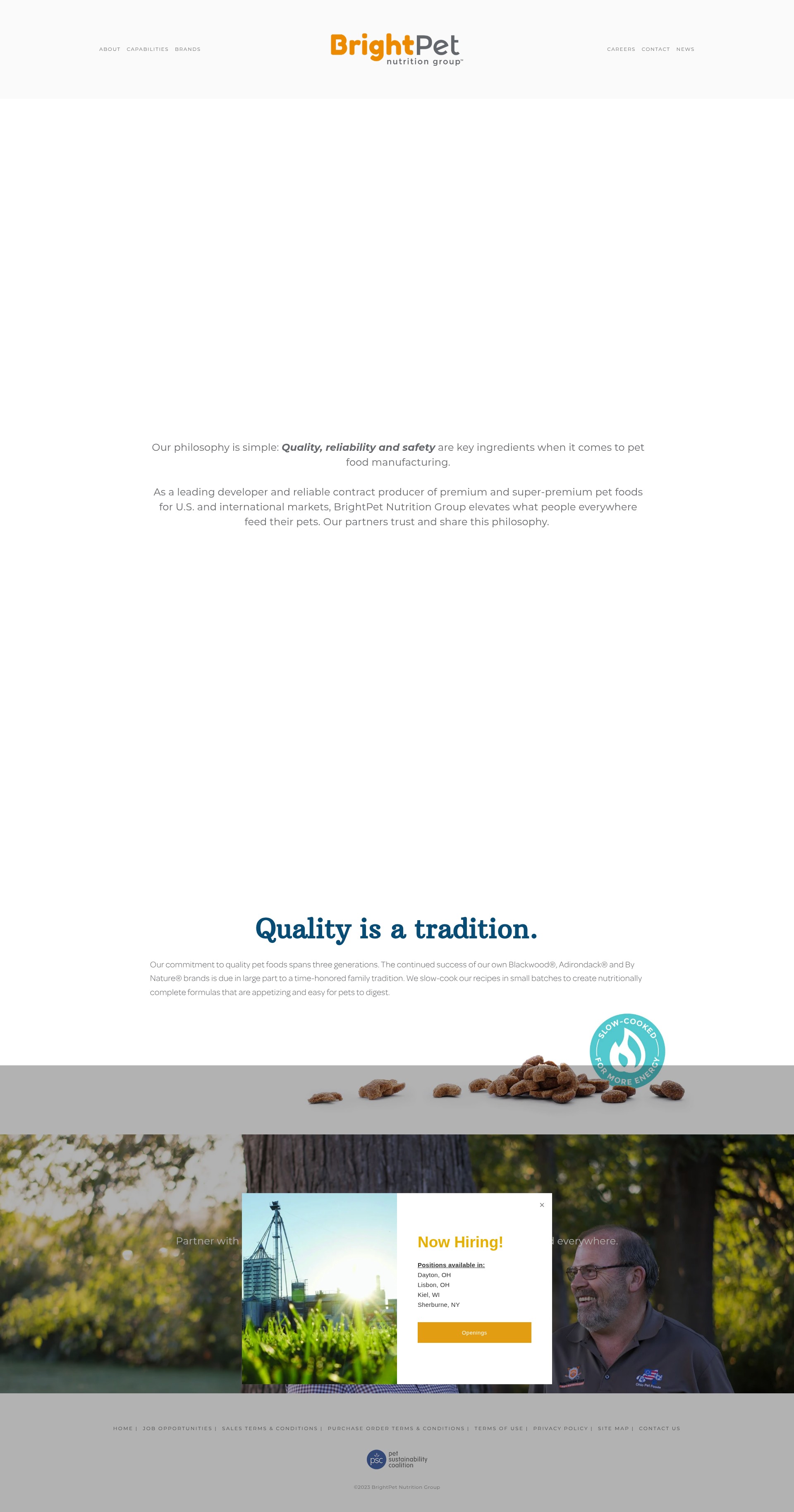 Screenshot of brightpetnutrition.com