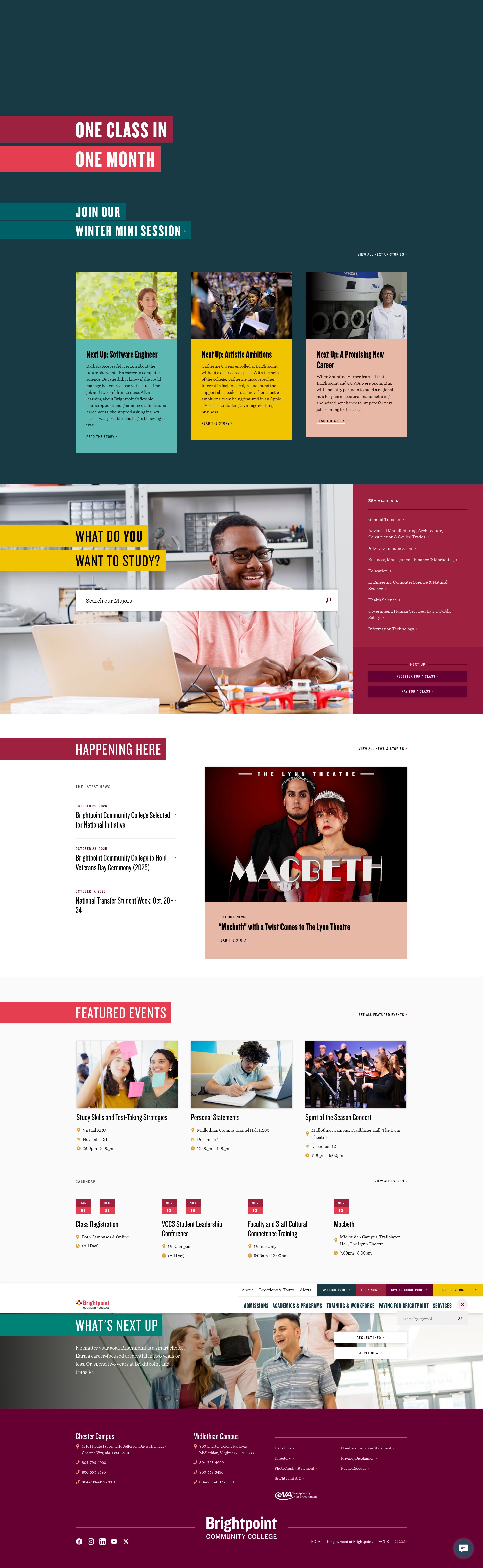 Screenshot of brightpoint.edu