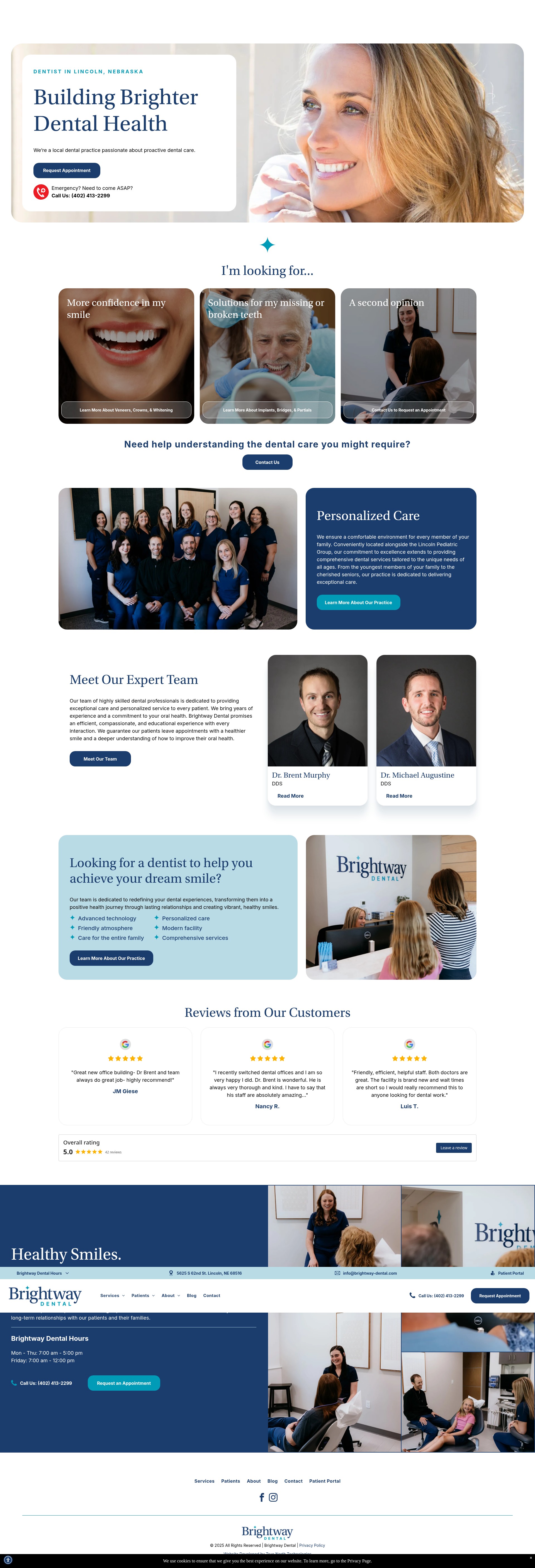 Screenshot of brightway-dental.com