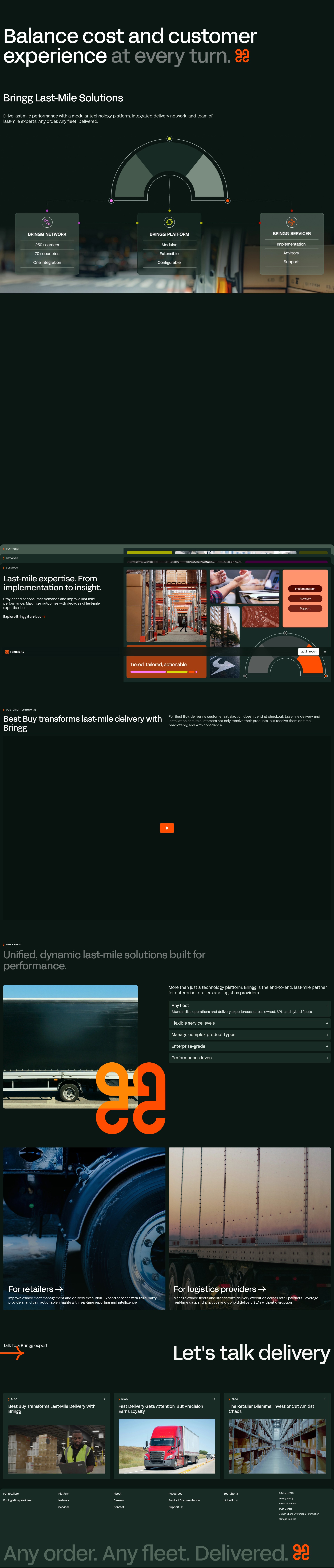 Screenshot of bringg.com