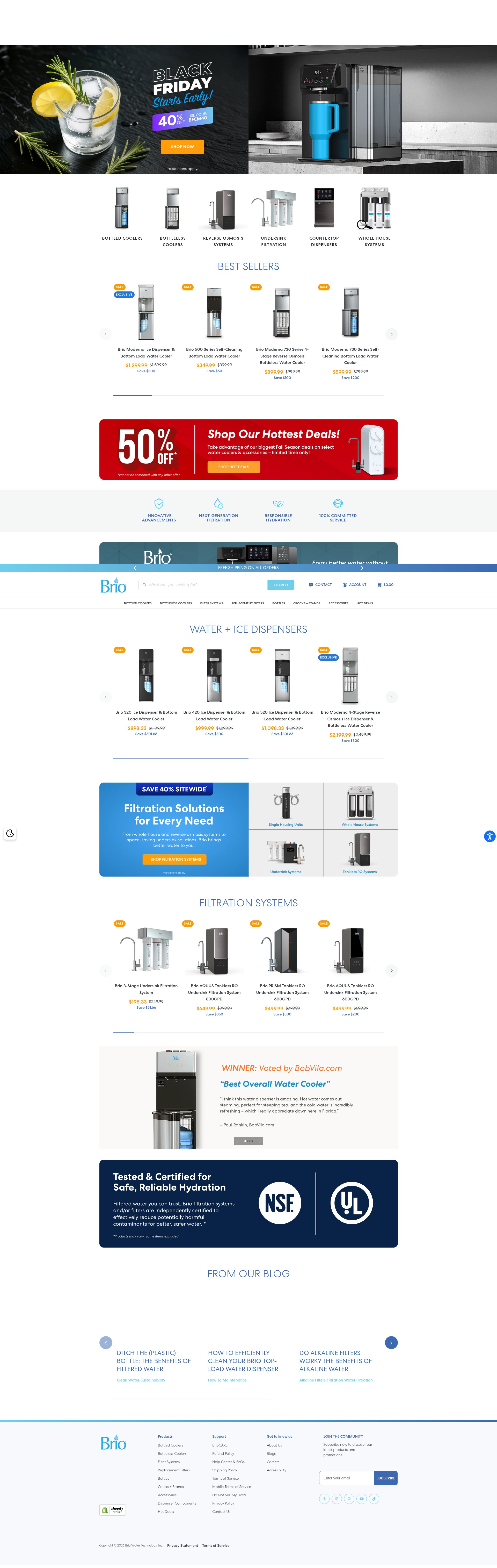 Screenshot of briowater.com
