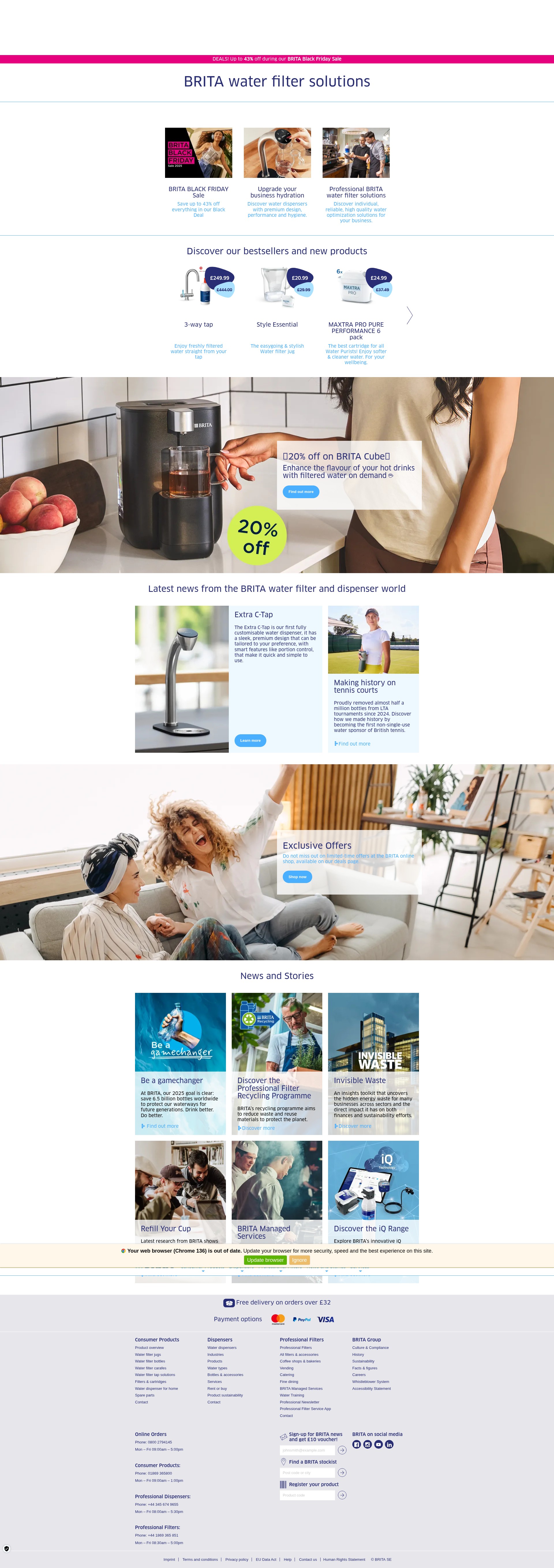 Screenshot of brita.co.uk
