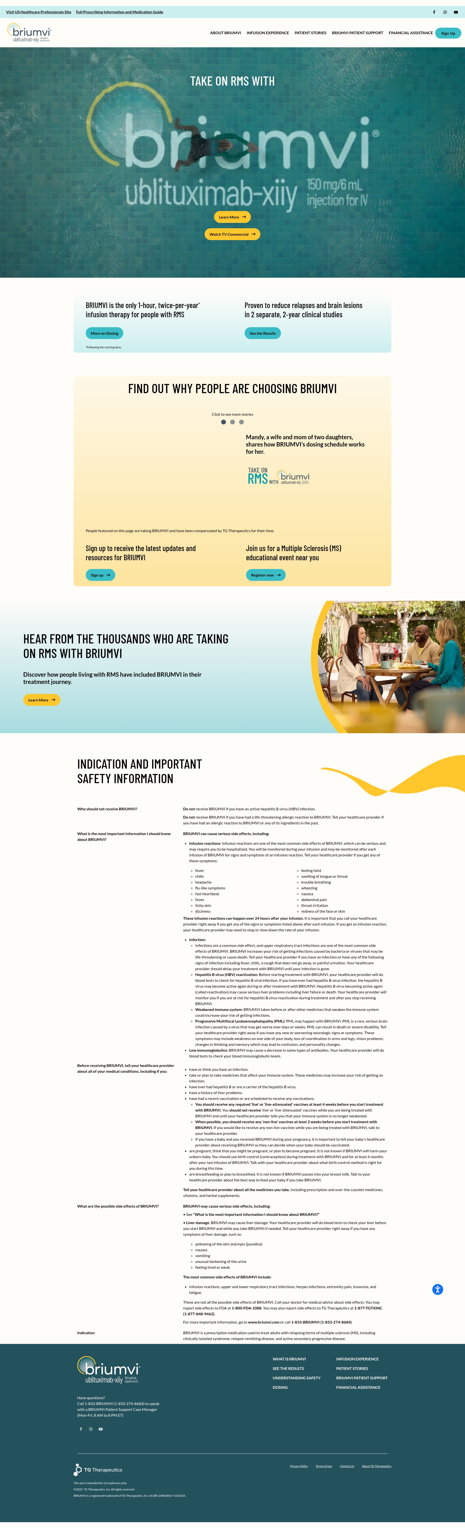 Screenshot of briumvi.com