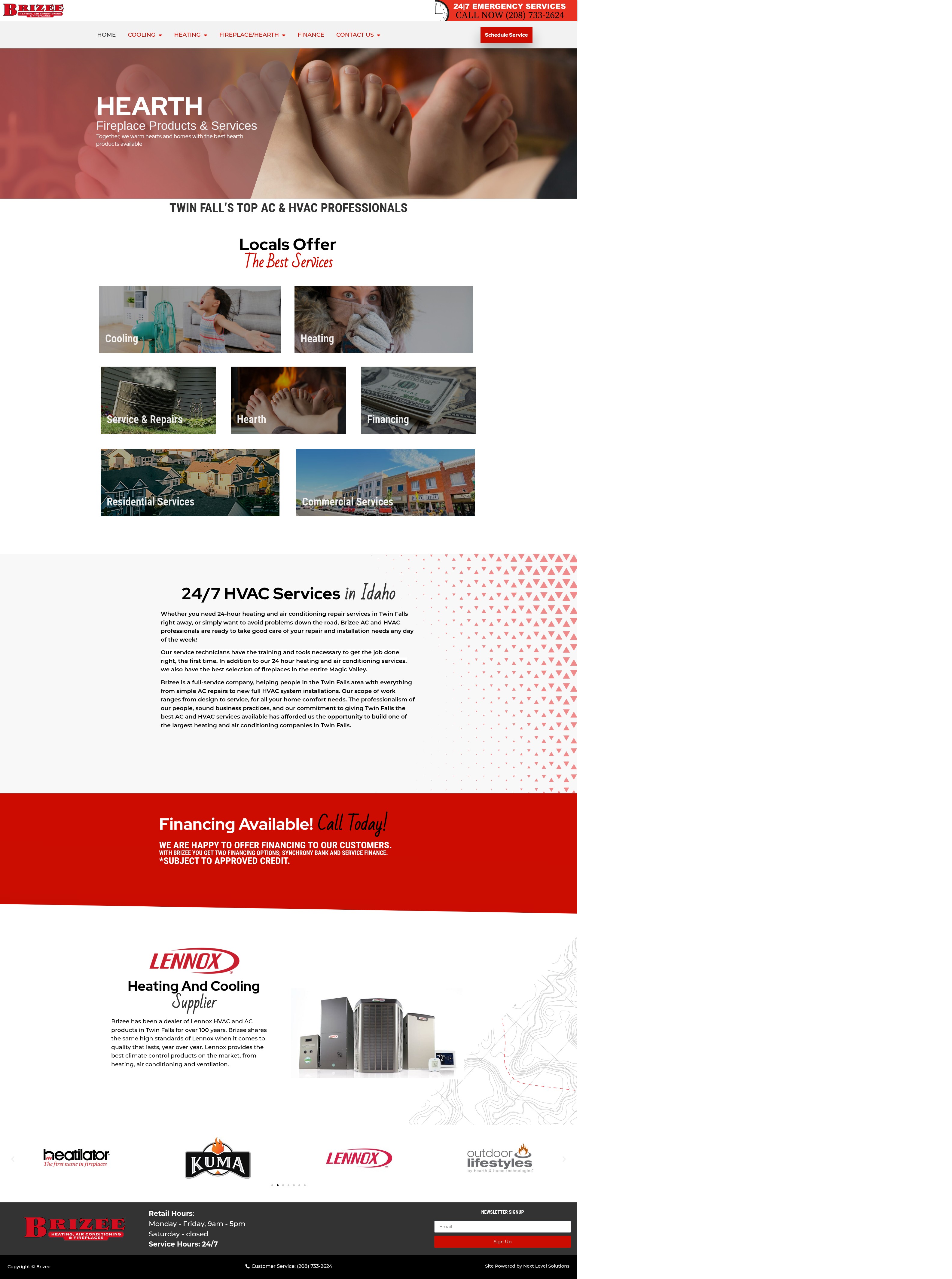 Screenshot of brizee.com