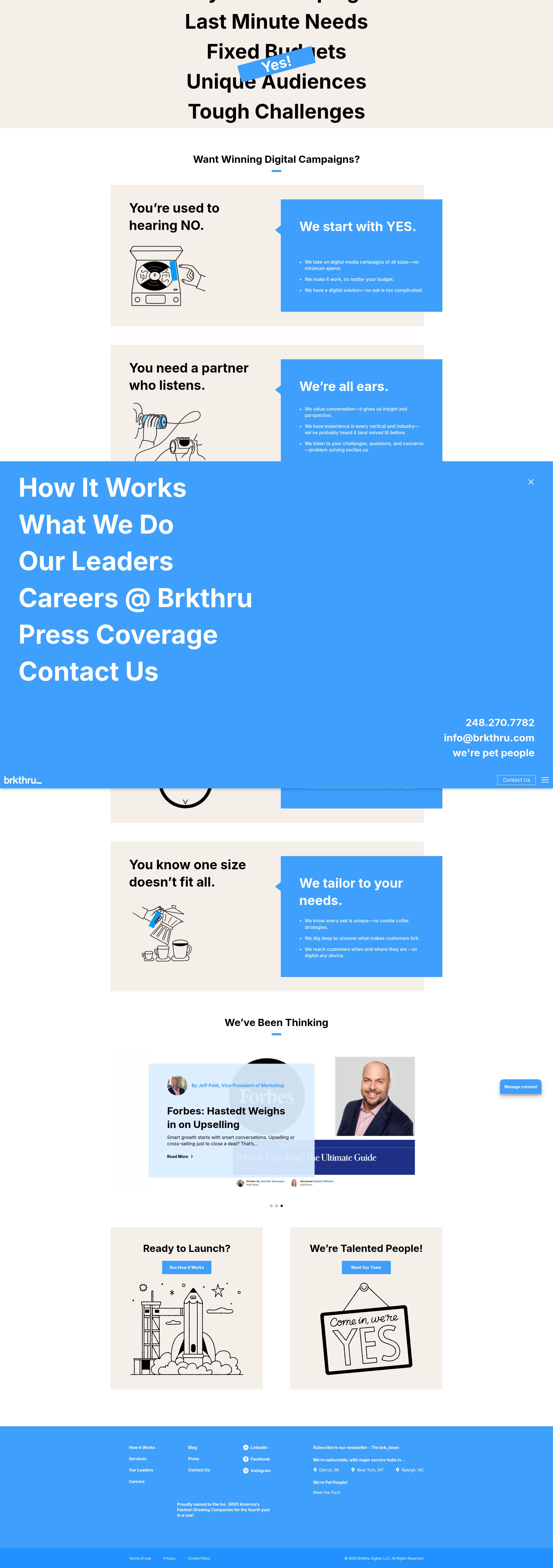 Screenshot of brkthru.com