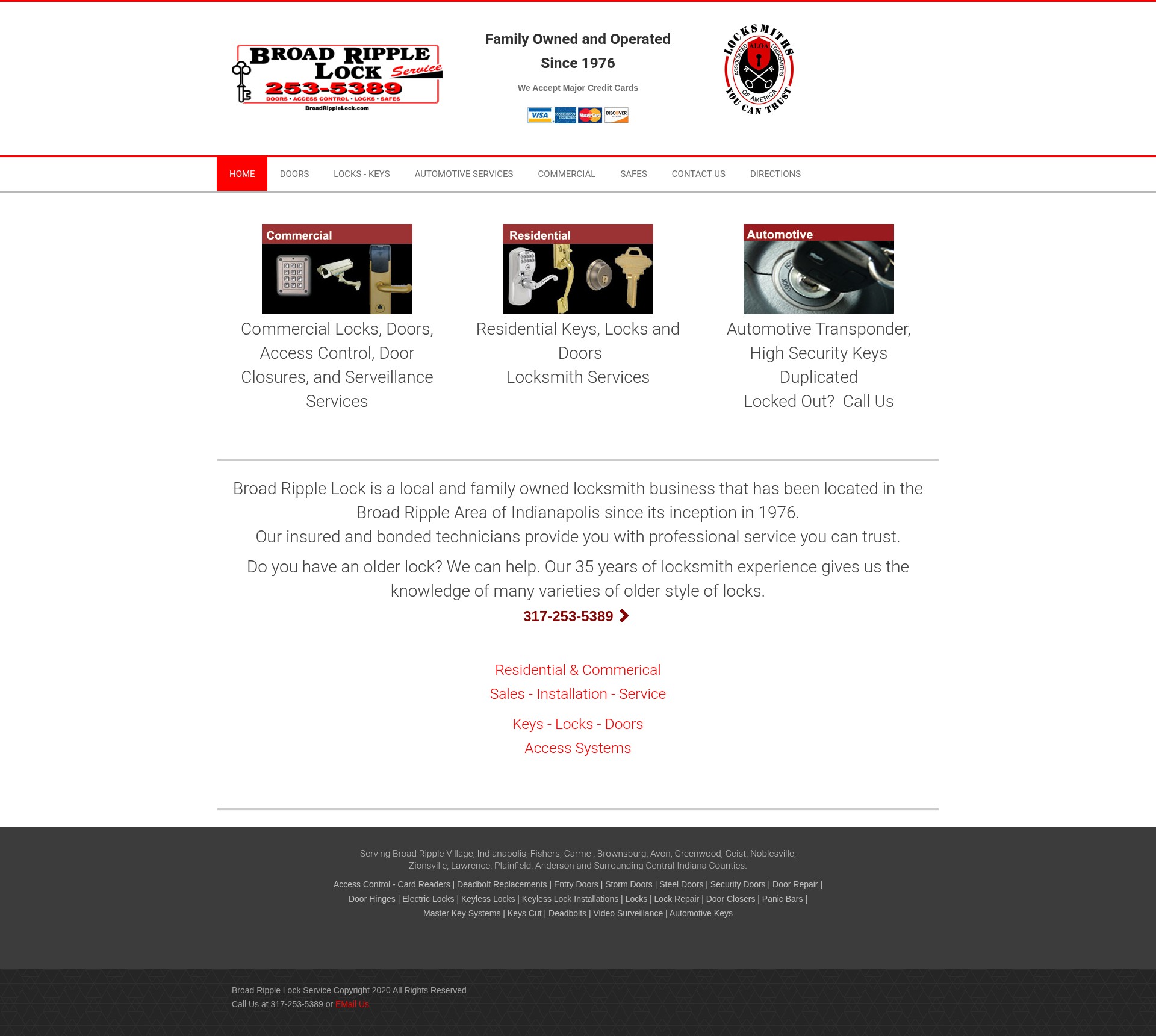 Screenshot of broadripplelock.com
