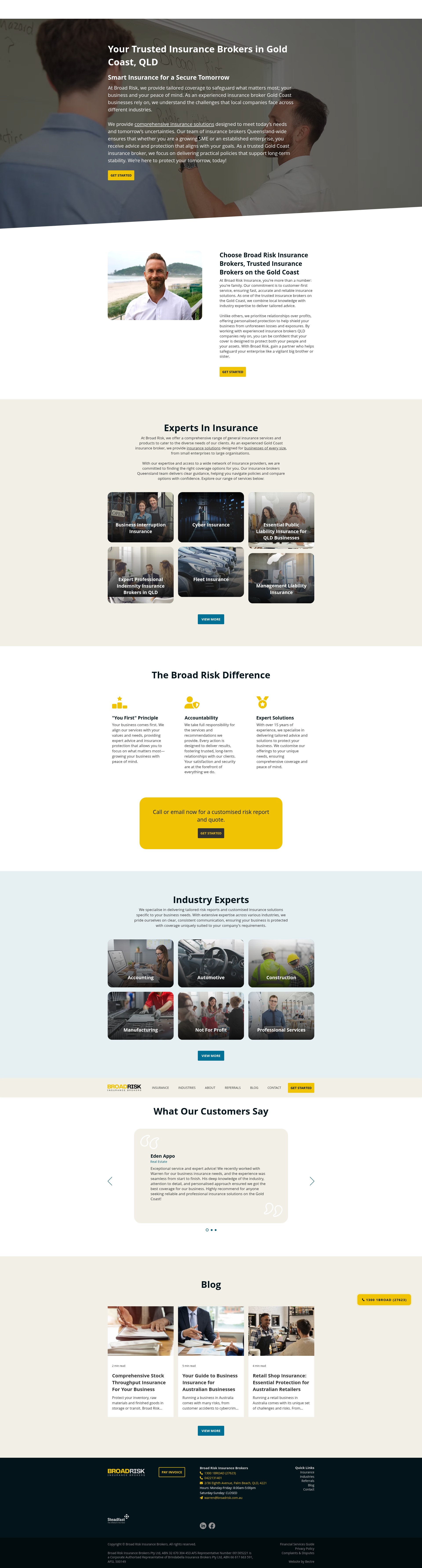 Screenshot of broadrisk.com.au