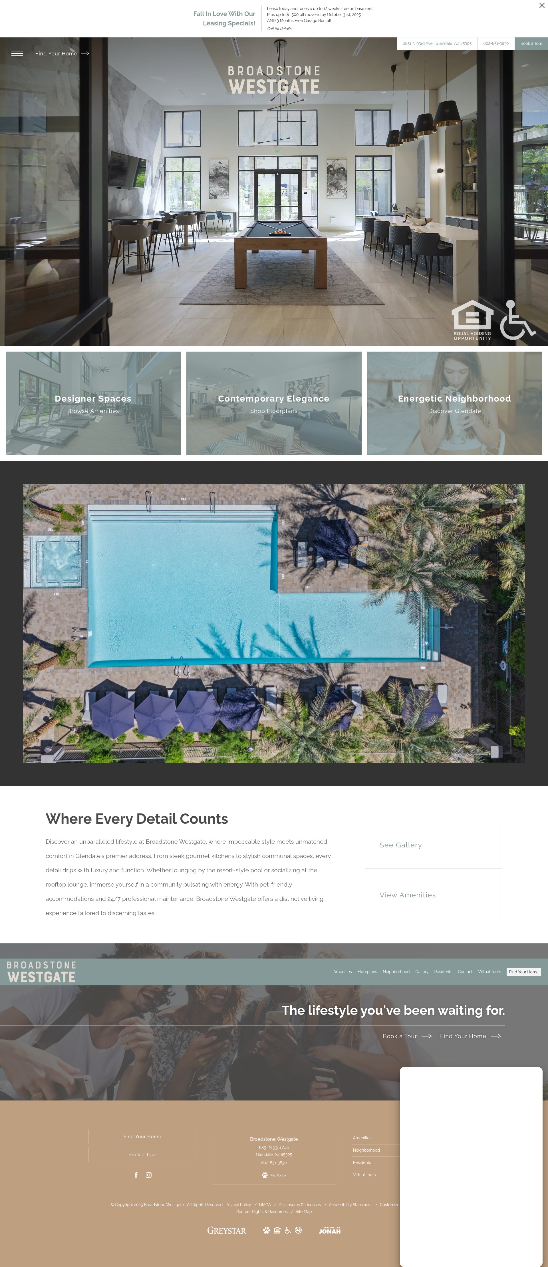 Screenshot of broadstonewestgate.com