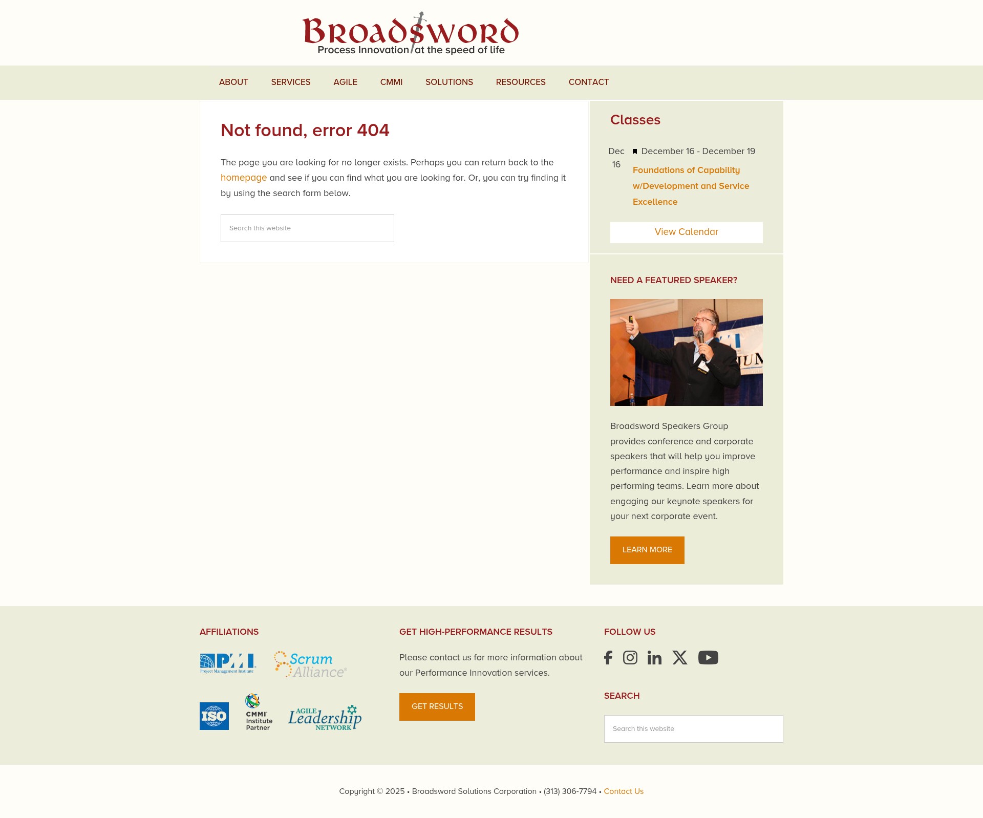 Screenshot of broadswordsolutions.com