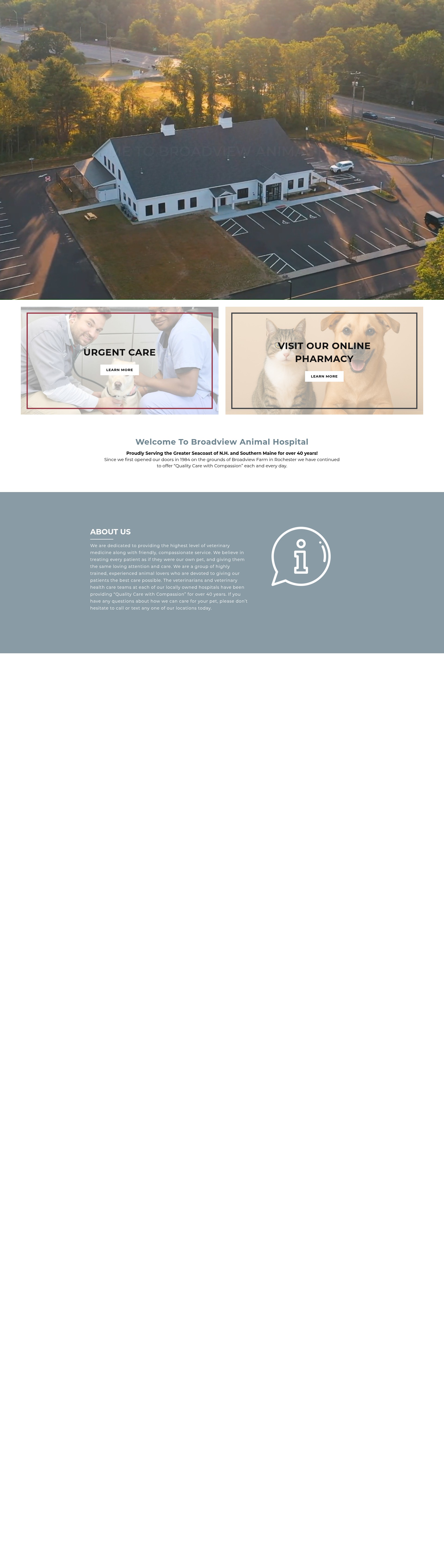 Screenshot of broadviewvet.com