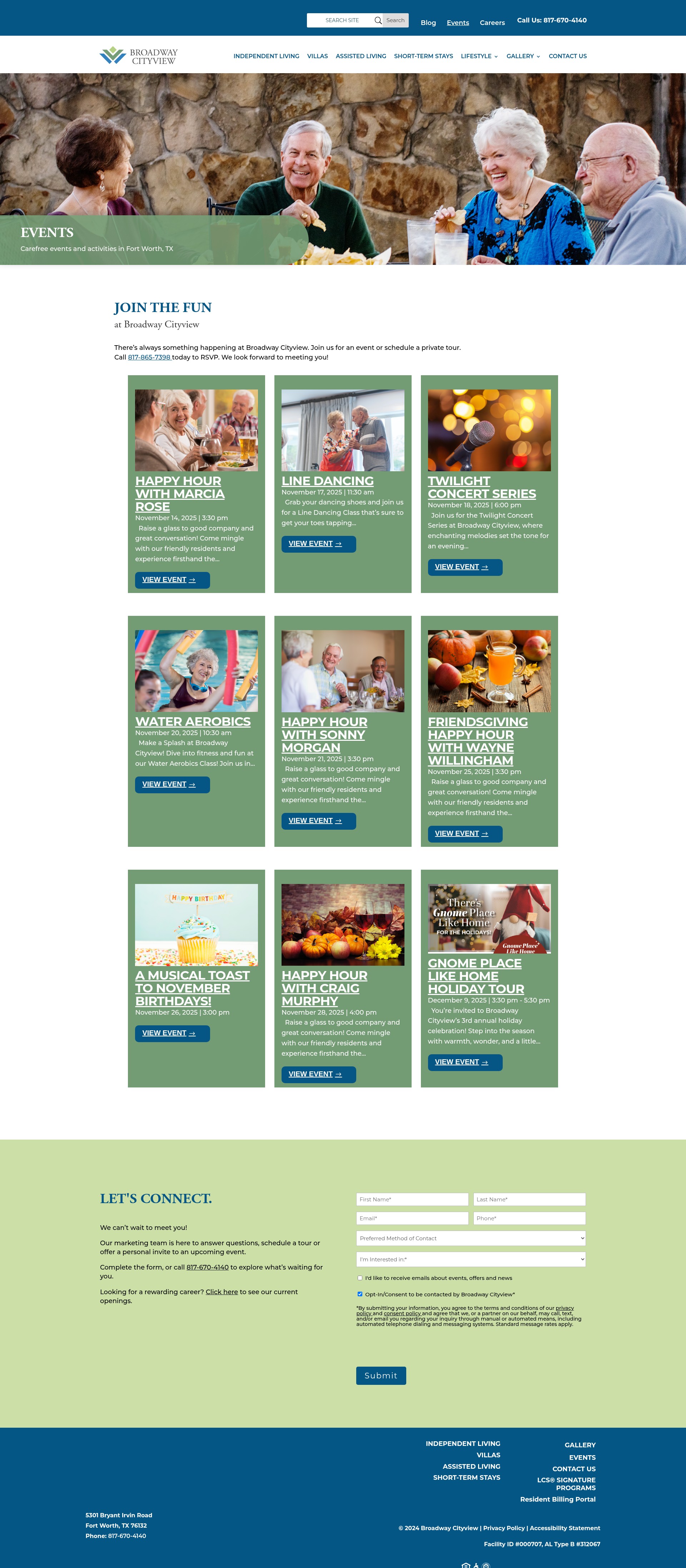 Screenshot of broadwaycityviewseniorliving.com