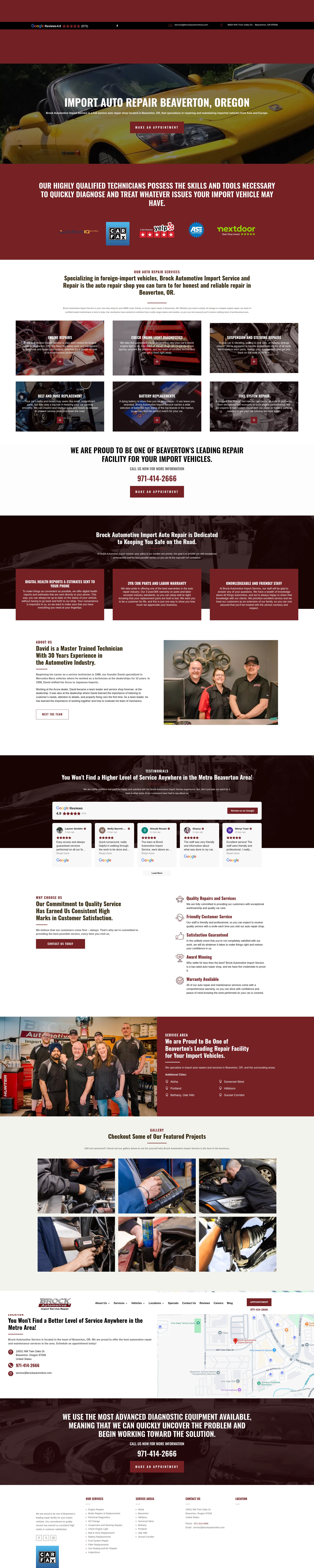 Screenshot of brockautomotive.com