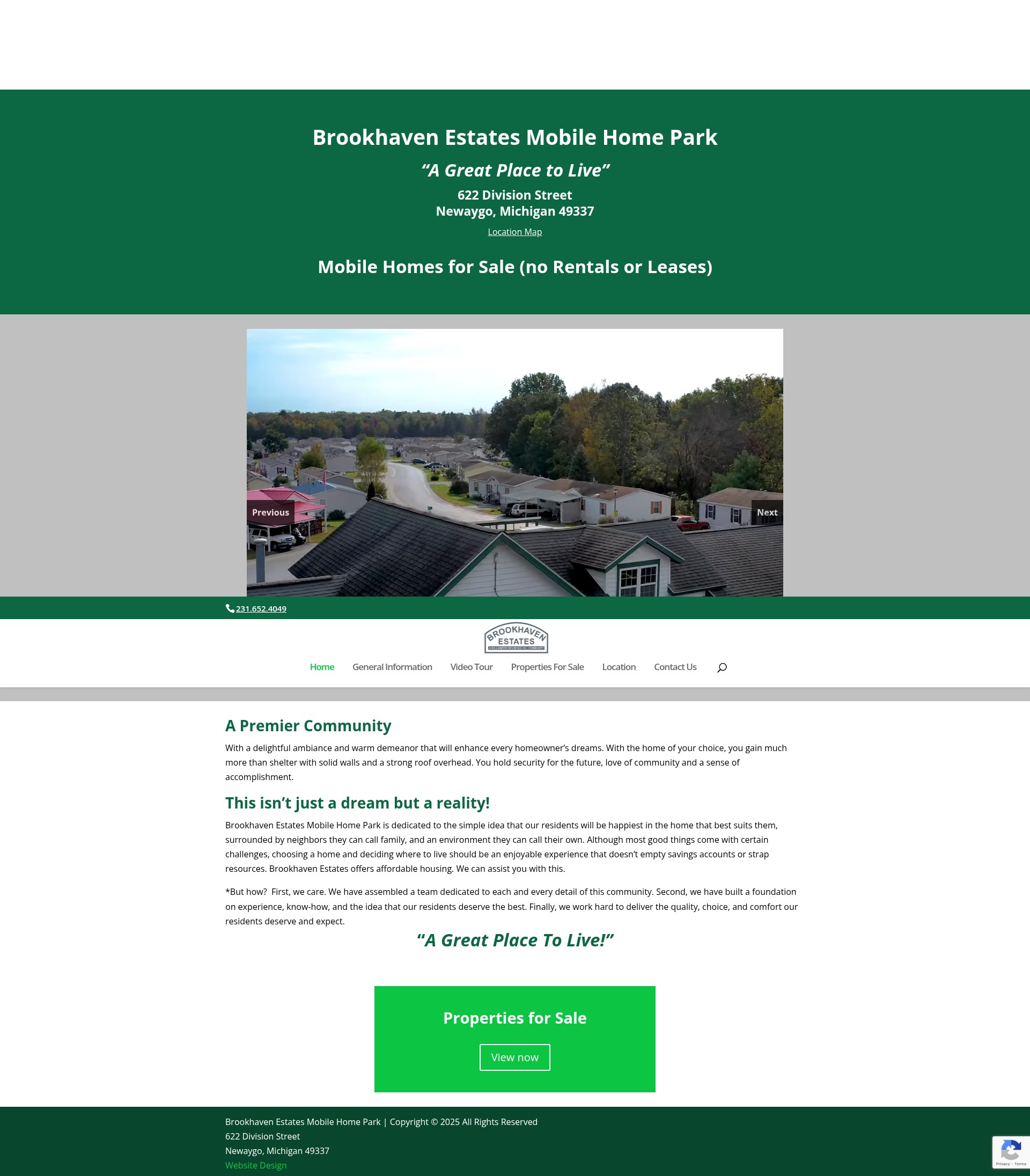 Screenshot of brookhavenestates.com