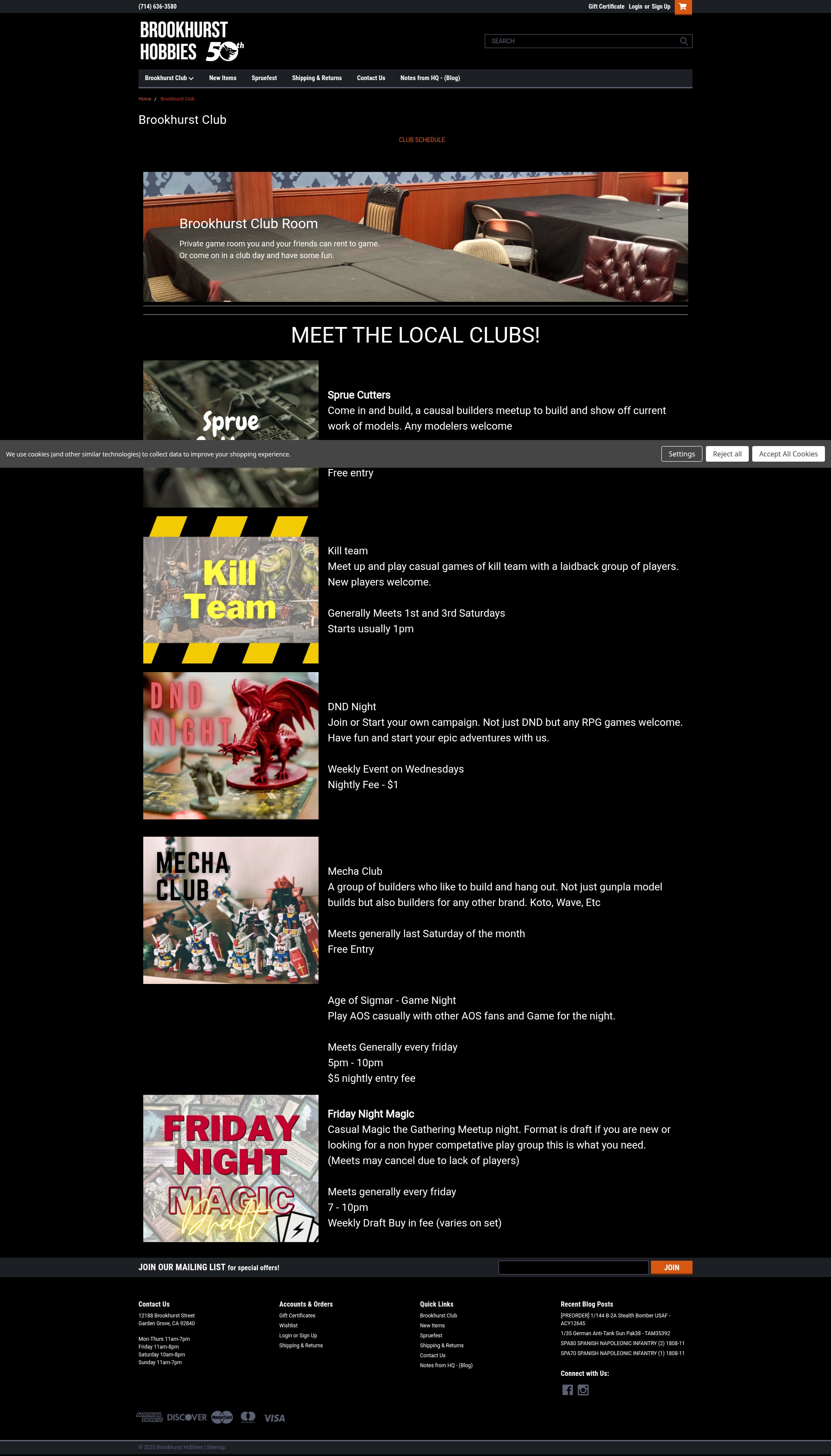 Screenshot of brookhursthobbies.com