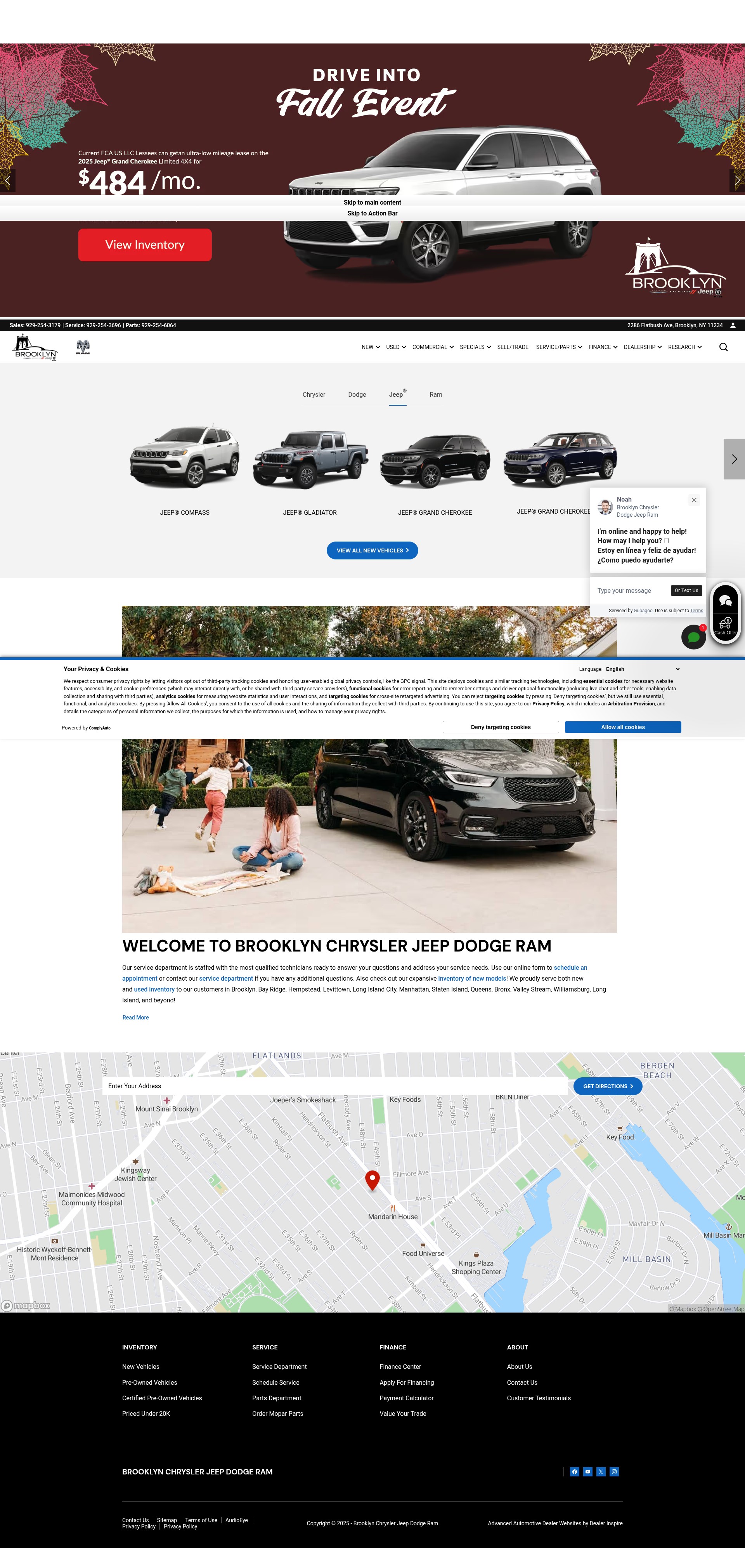 Screenshot of brooklynchrysler.com