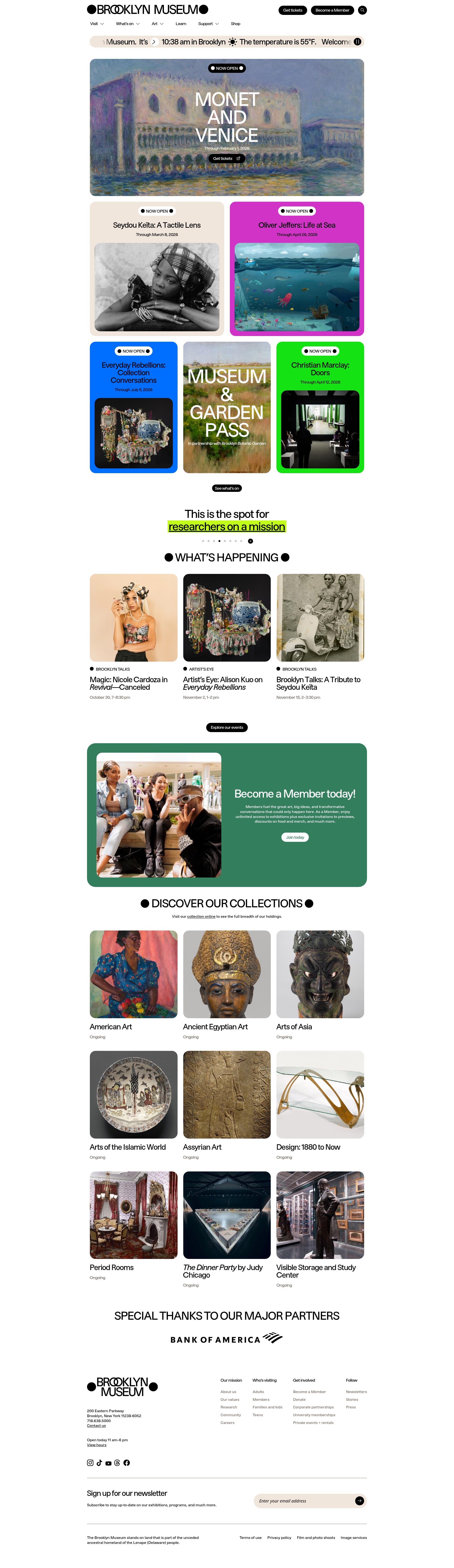Screenshot of brooklynmuseum.org