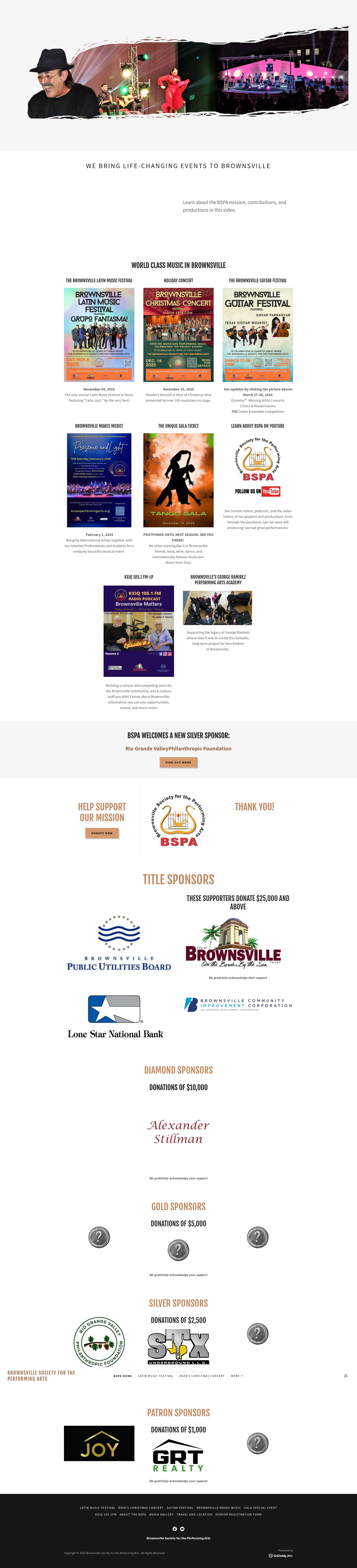 Screenshot of brosoperformingarts.org